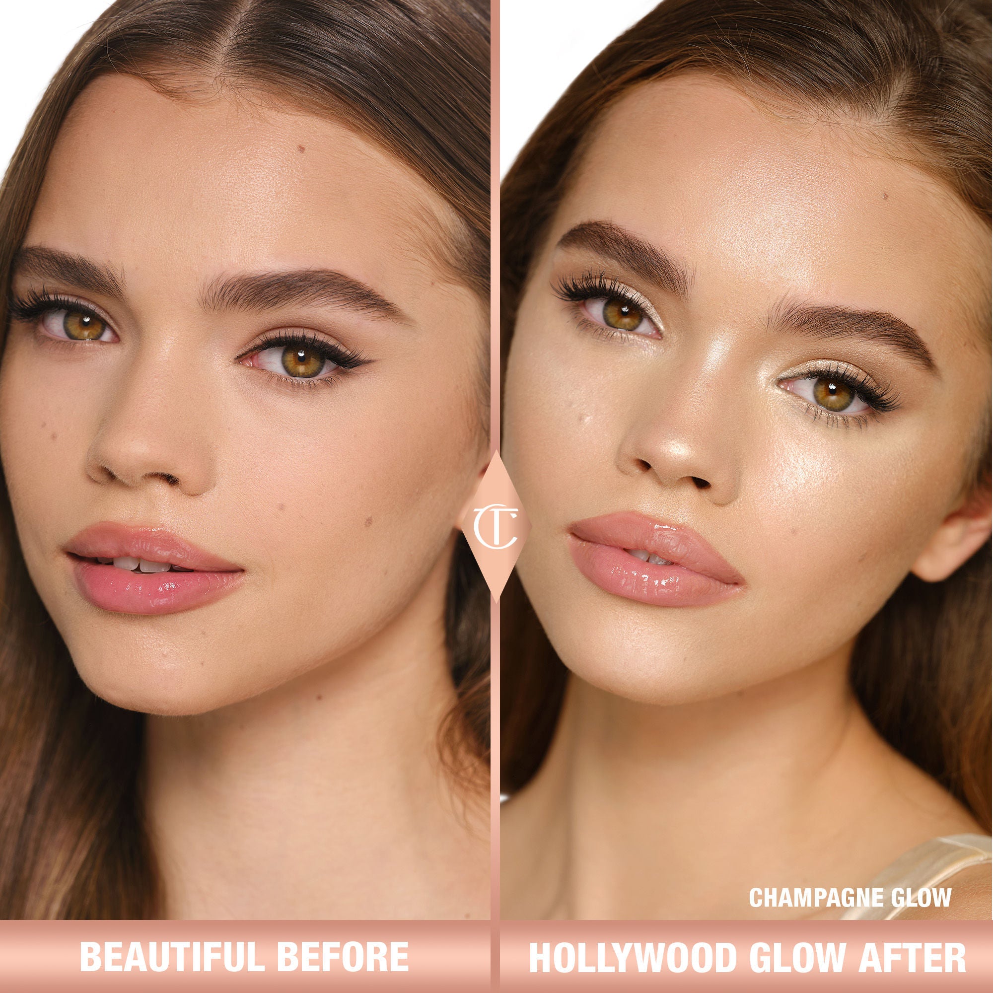 Hollywood Glow Glide Architect Highlighter - Buildable Luminous Makeup for Cheekbones & Face - Perfect for Contouring, Highlighting & Special Occasion Glam