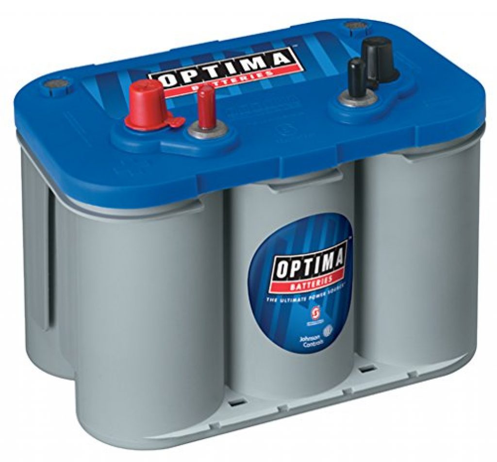 Optima D34M Blue Top Starting & Deep Cycle Marine Battery - High-Performance for Boats, RVs & Off-Grid Power - Perfect for Marine, Automotive & Solar Applications
