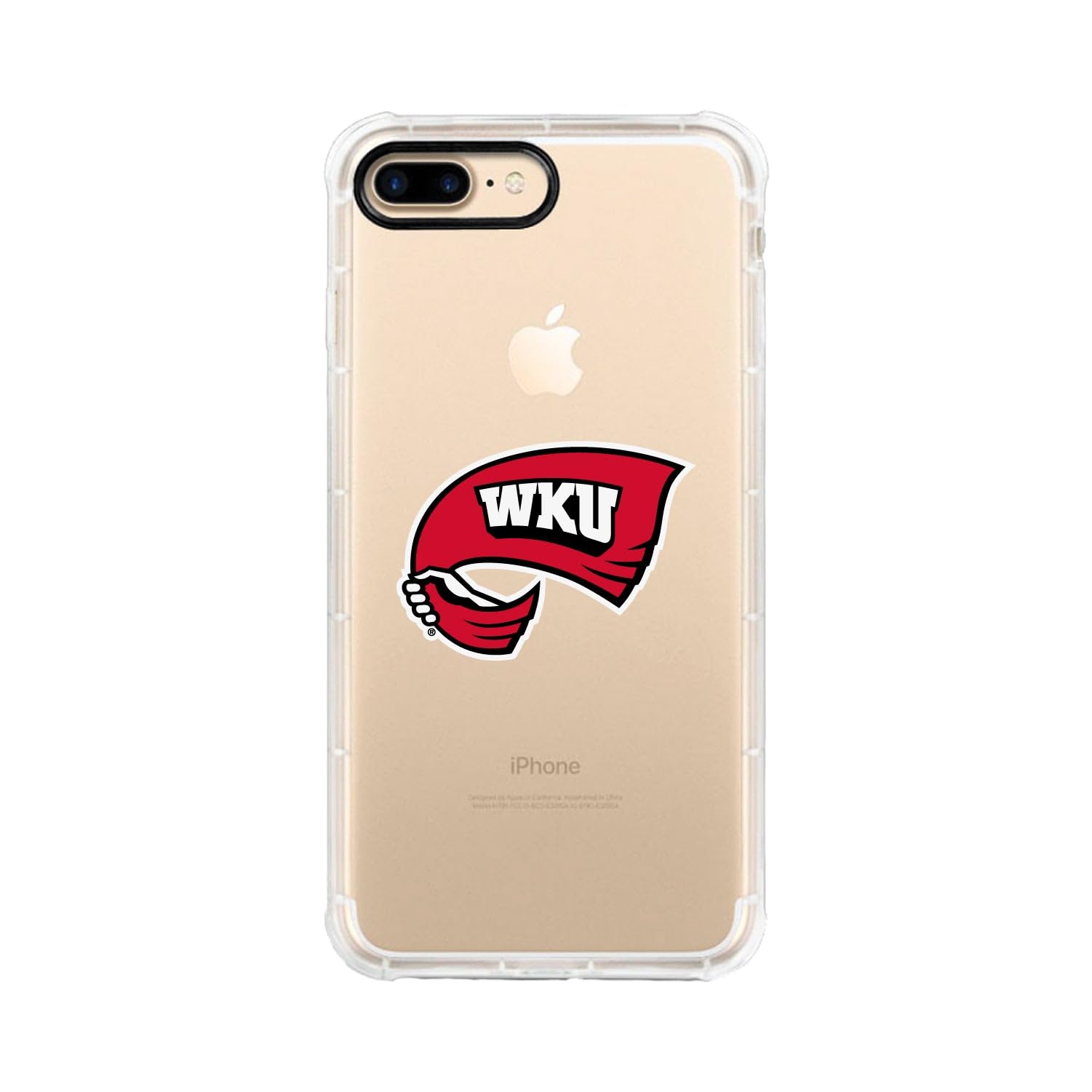 OTM Essentials Durable Phone Case for iPhone 13 Pro - Shockproof Protective Cover with Tough Edge in Classic White | Western Kentucky University WKU Themed | Perfect for Daily Use, Travel & School