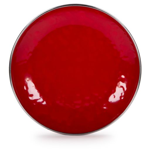 4-Piece Appetizer Plates Set - 5.75 Inch Solid Red Small Dessert Plates for Party, Wedding, Cocktail Hour & Home Entertaining