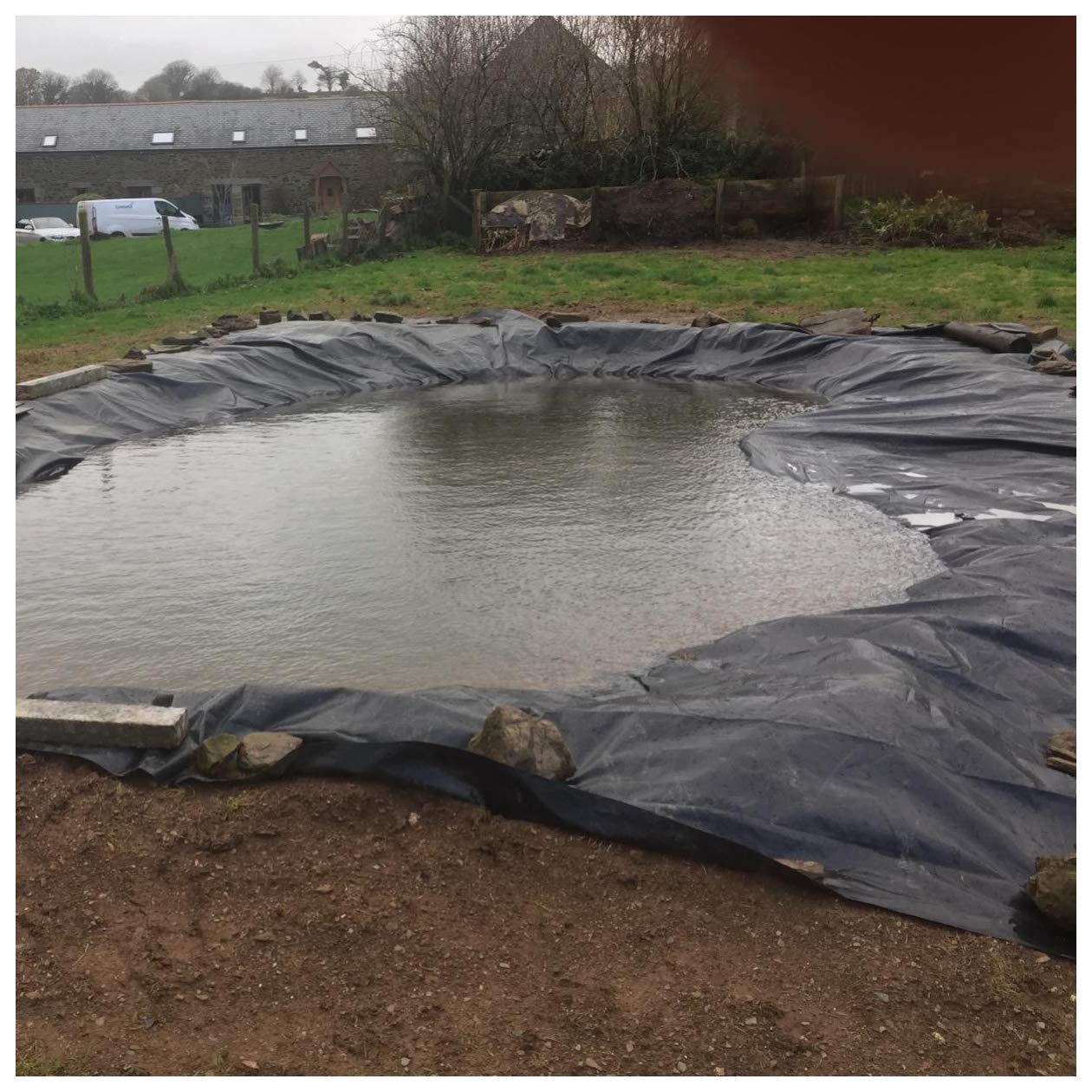 ZLZZG Heavy Duty Fish Pond Liner - 0.5mm Thick Reinforced PVC Membrane with Seam Tape - Waterproof Garden Pool Liner for Landscaping (6x23ft/2x7m) - Perfect for Koi Ponds, Water Gardens & Backyard Water Features