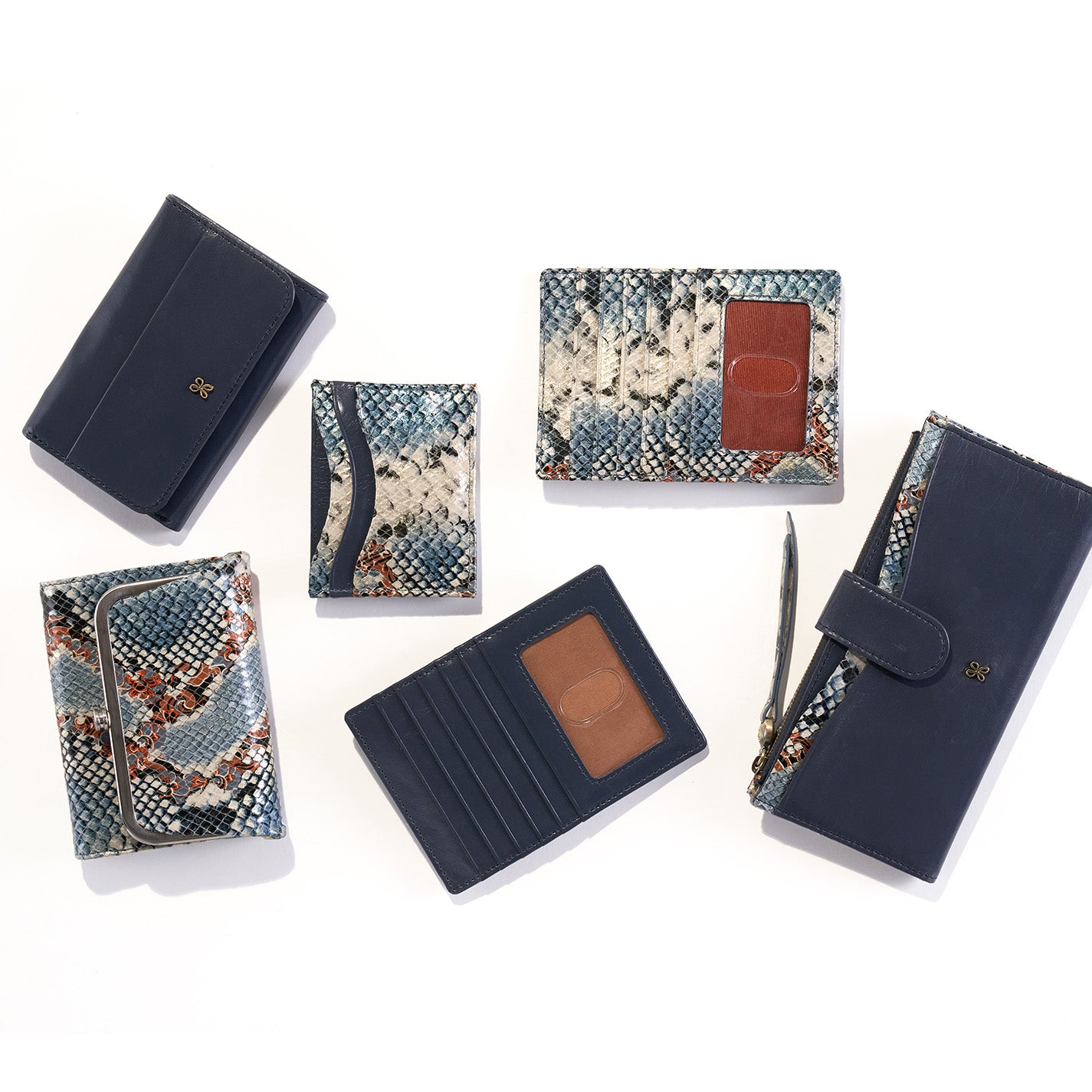 Premium Max Continental Wallet in Mixed Leathers - Blue Stone | Stylish & Durable Men's Wallet for Everyday Use & Travel