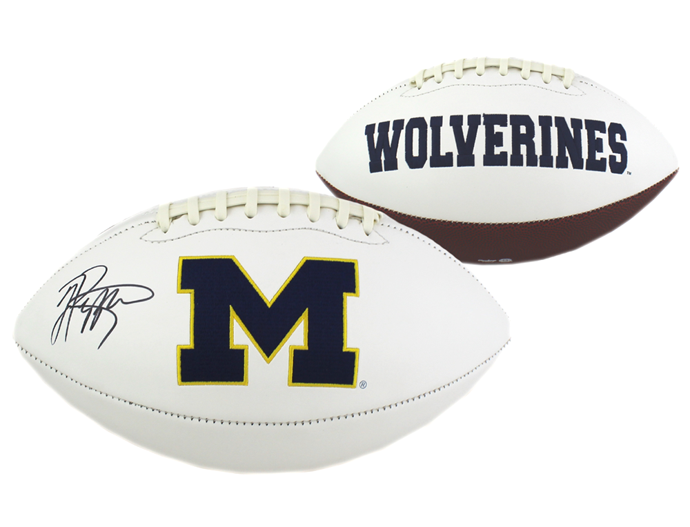 Authentic Jabrill Peppers Signed Michigan Wolverines Football - Collectible NCAA Memorabilia for Fans & Sports Enthusiasts - Perfect for Man Cave, Game Room, or Gift for Football Lovers