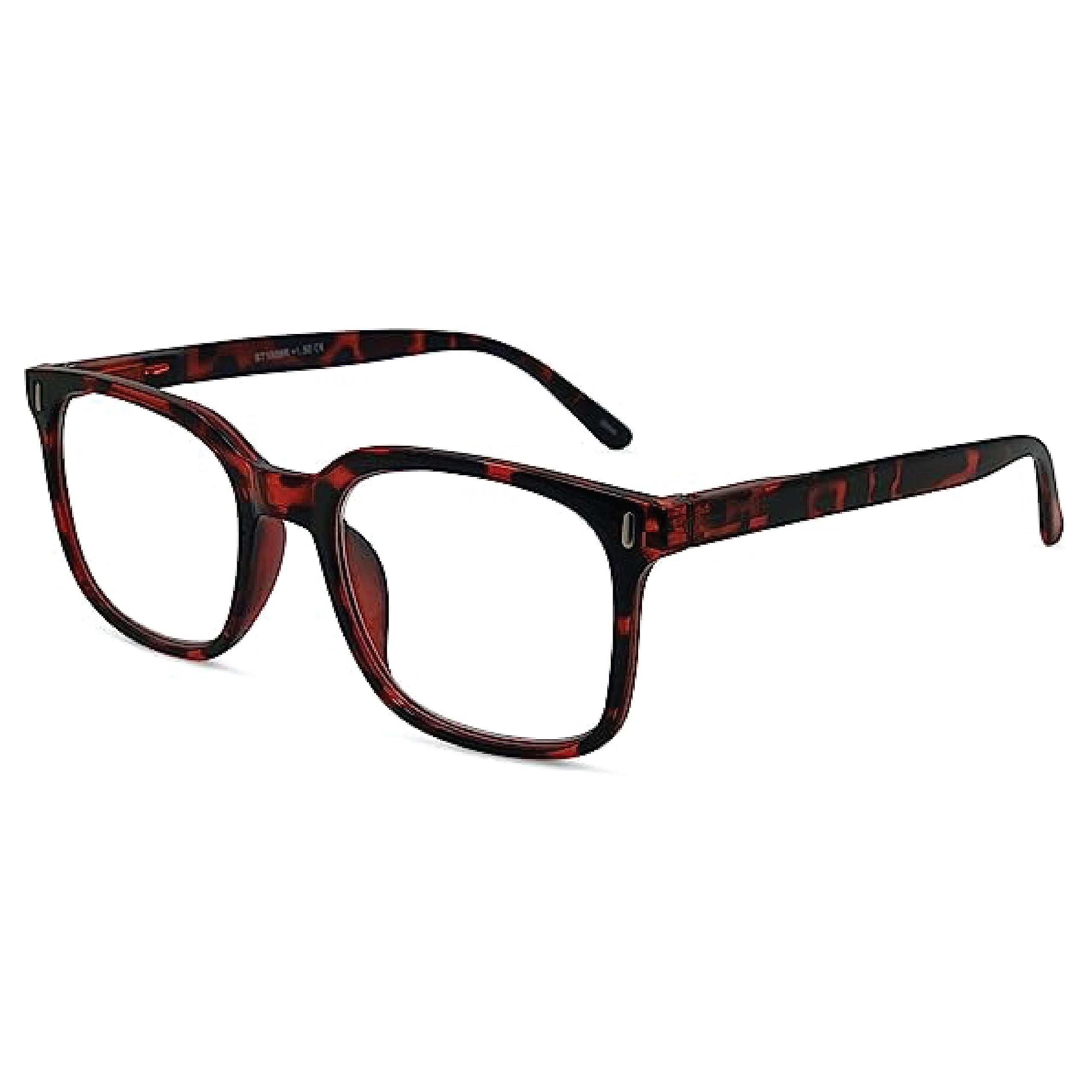 Ageless Large Reading Glasses - Lightweight Square Frame with Full-Rim Design - Oversized Lenses for Clear Vision - Perfect for Reading, Computer Work & Daily Use