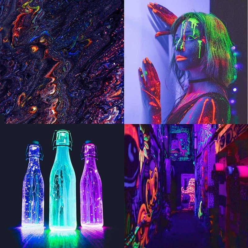 UV LED Light Bulbs (2 Pack) - Energy Efficient, Long-Lasting Blacklight for Nail Curing, Gel Polish, Resin Drying & Home Decor