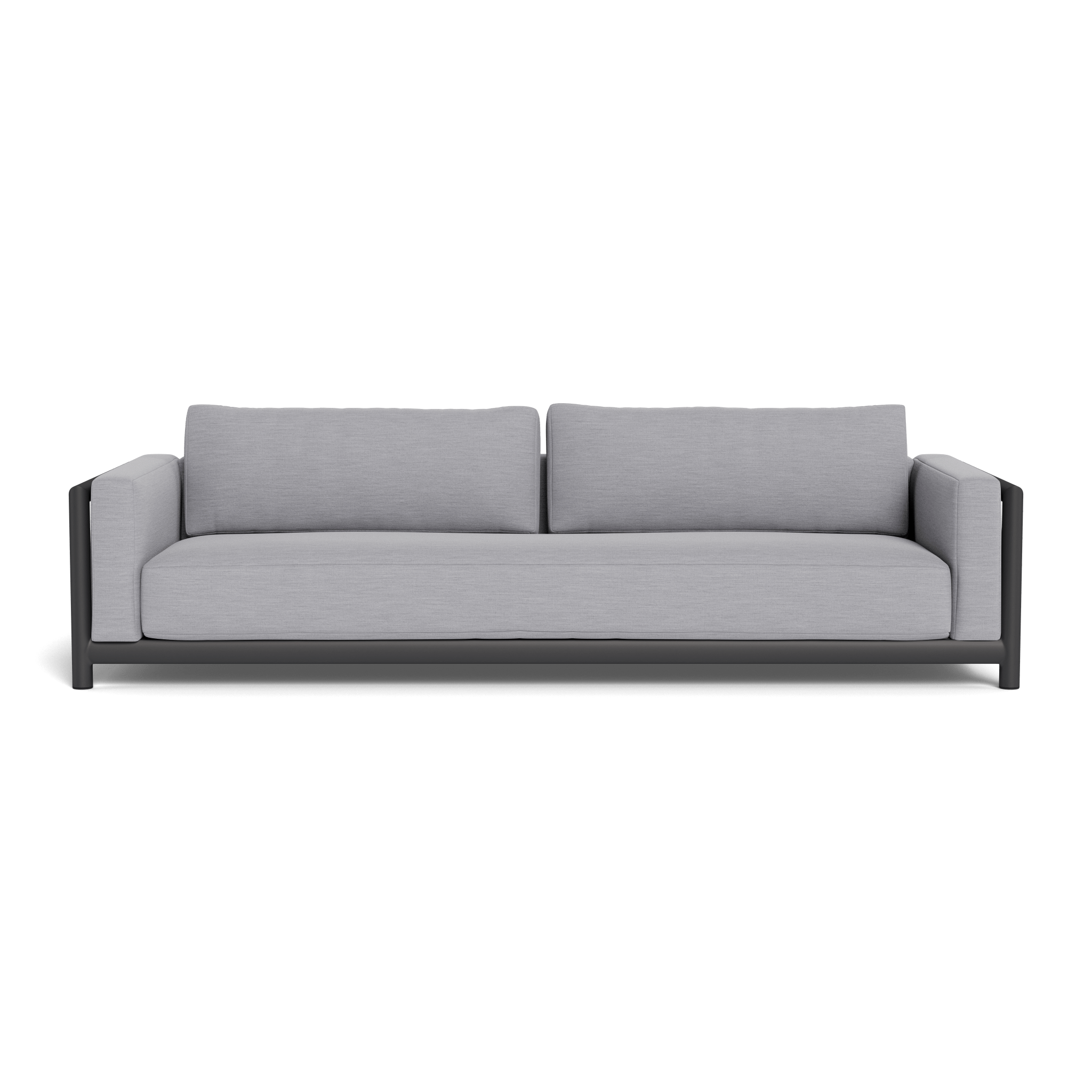 Moab Sofa 108 - Modern 3-Seater Fabric Couch with Sturdy Wooden Legs for Living Room, Lounge, and Office Use