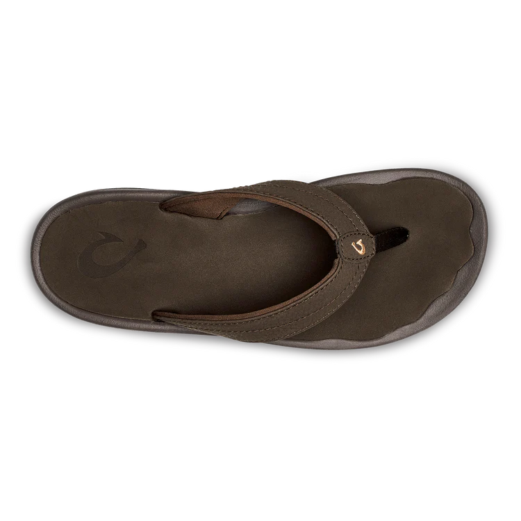 Olukai Ohana Dark Brown Women's Sandals - Comfortable & Stylish Flip Flops for Beach, Pool, and Casual Wear