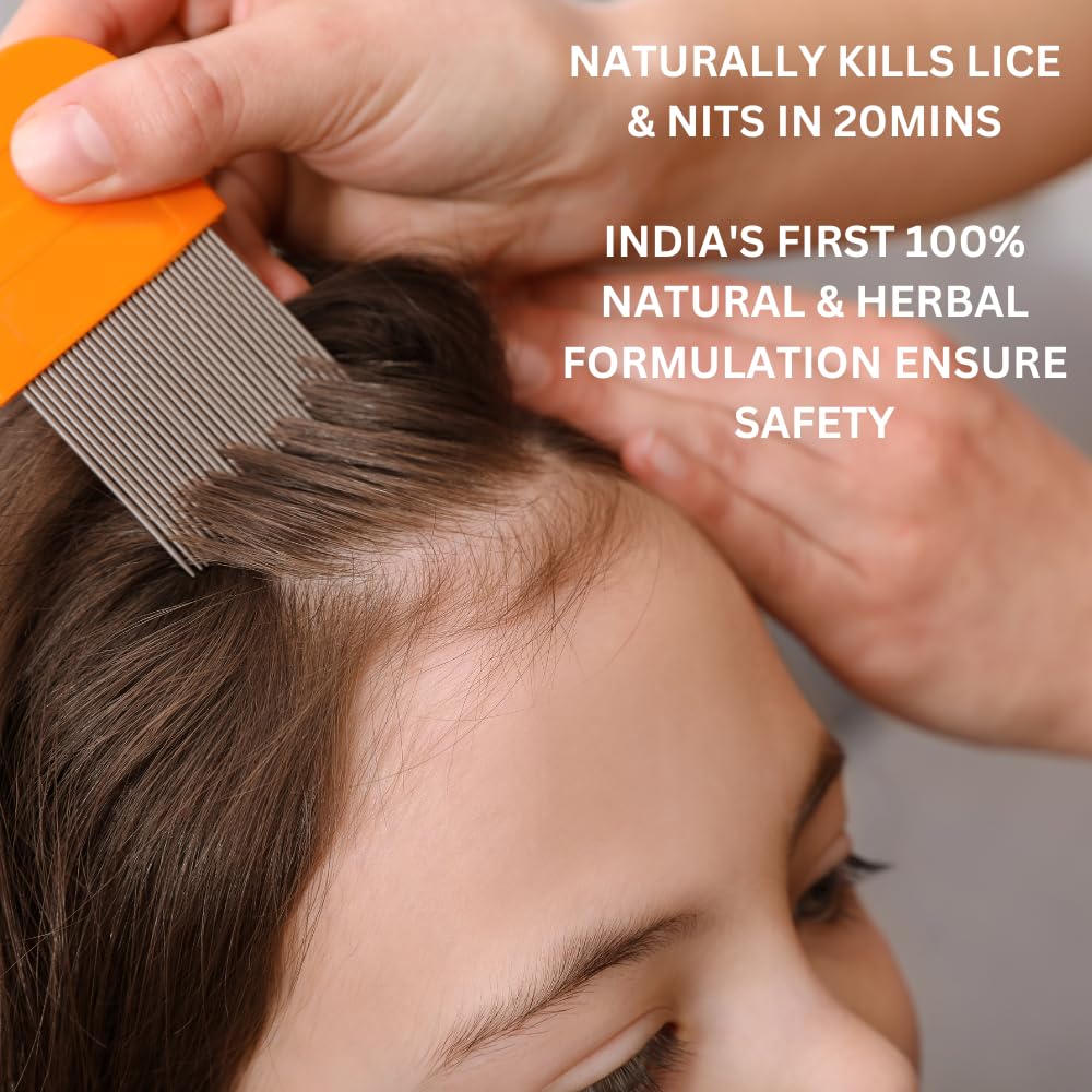 Amalun Lice Removal Oil - Fast-Acting Natural Treatment for Head Lice, Nits & Scalp Care | Safe for Kids & Adults | Perfect for Home Use & School Prevention