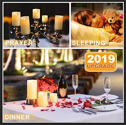 OSHINE LED Flameless Candles - 3 Pack Ivory Pillars, 300H Battery, Remote & Timer for Home Decor