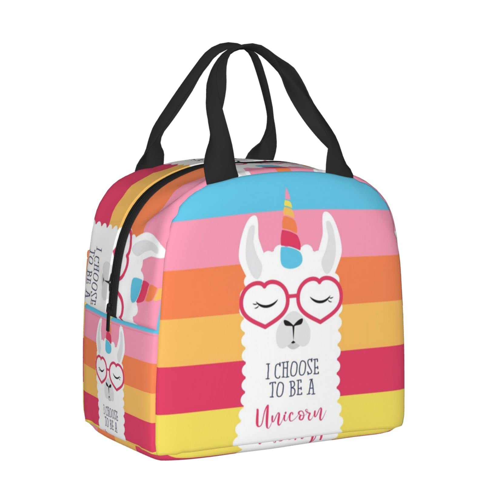 Insulated Unicorn Llama Lunch Box - Reusable Thermal Lunch Bag for Women & Men | Perfect for Office, School, Camping, Hiking, Picnics, Beach & Travel | Keeps Food Fresh All Day