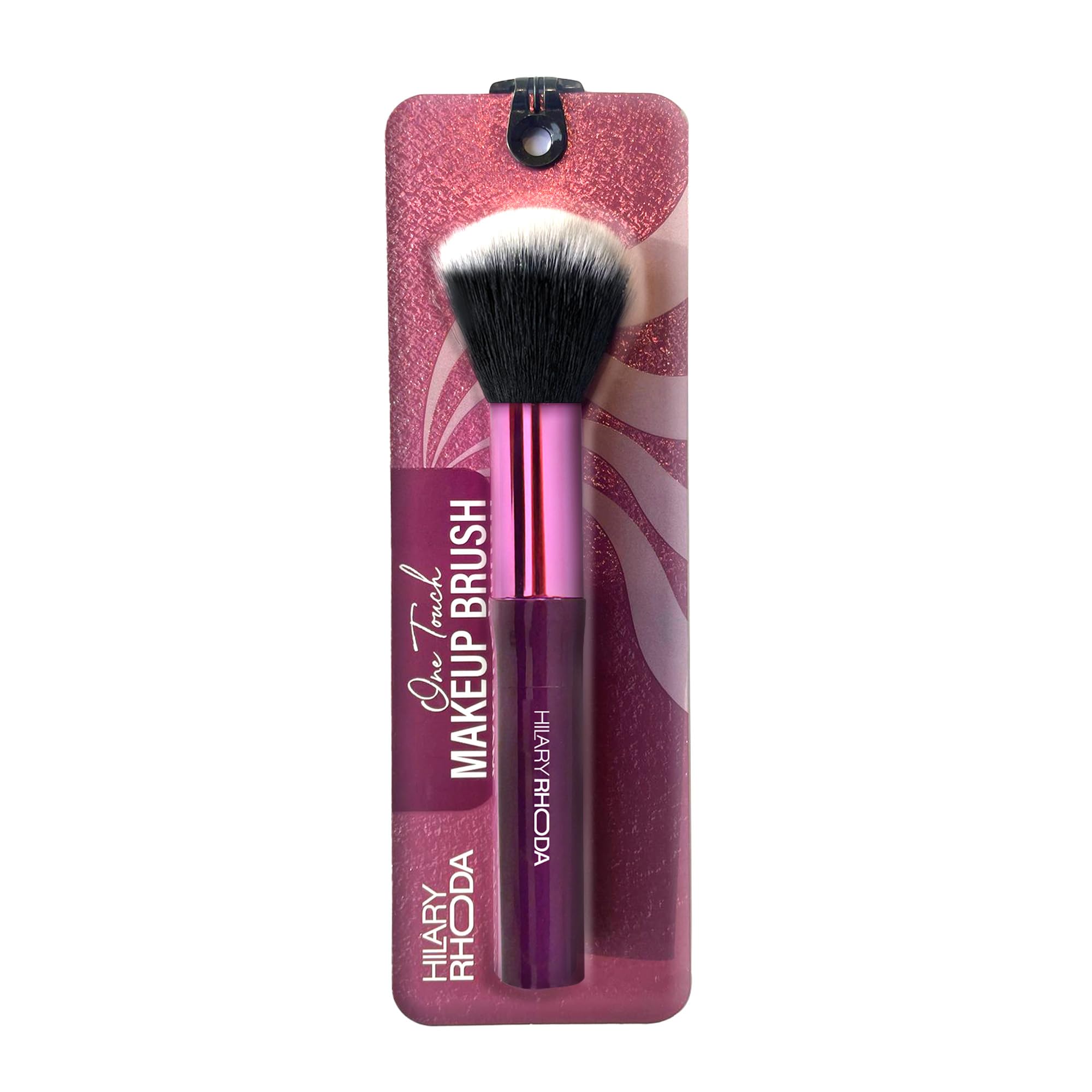 Hilary Rhoda One Touch Makeup Brush - Soft Bristle Foundation Brush for Cream, Liquid & Powder | Blush Applicator | Non-Absorbing Professional Cosmetic Brush for Flawless Makeup Application