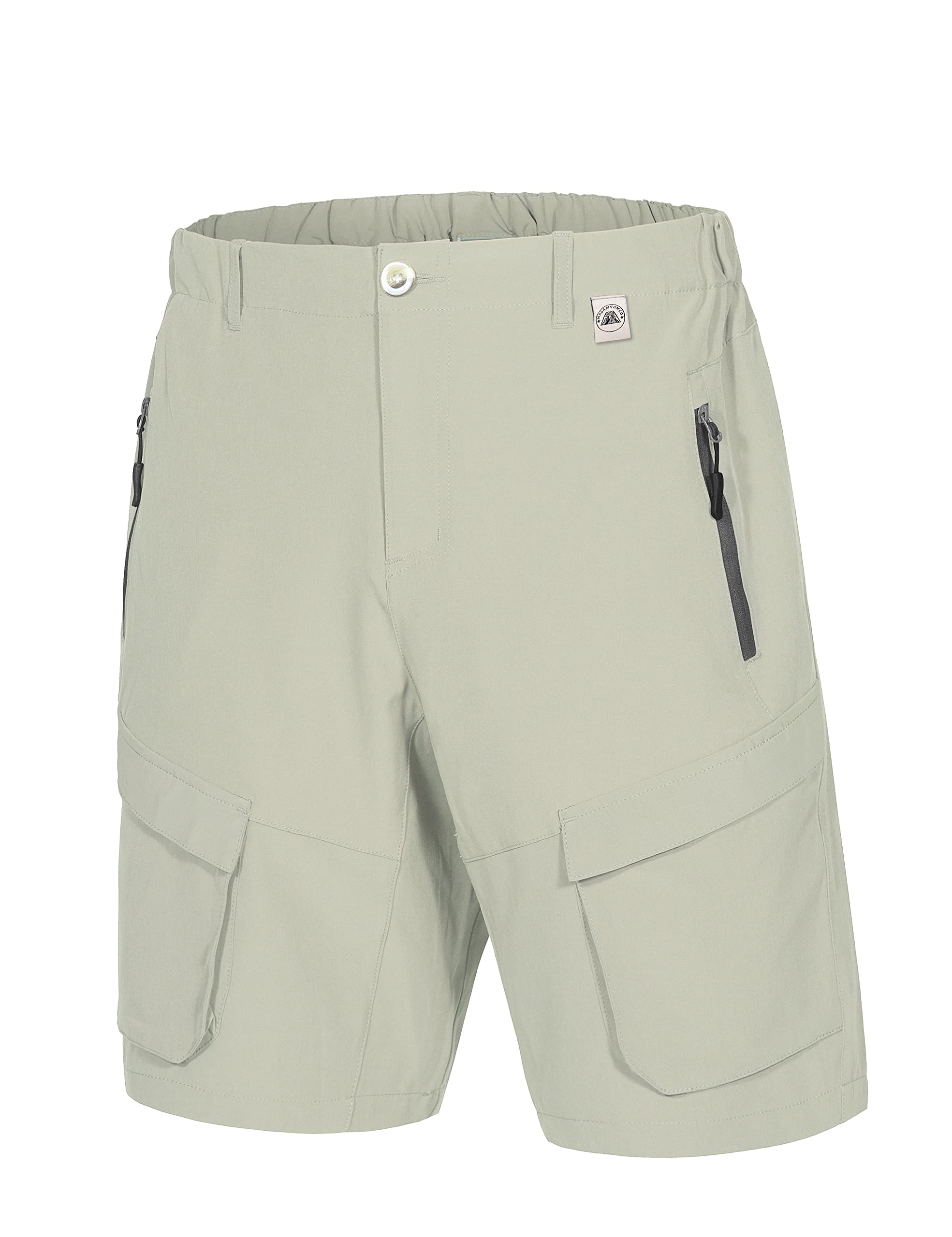 **Men's Quick Dry Hiking Shorts - Lightweight Cargo Work Shorts with Zipper Pockets - Breathable & Durable for Outdoor Activities, Travel & Work**