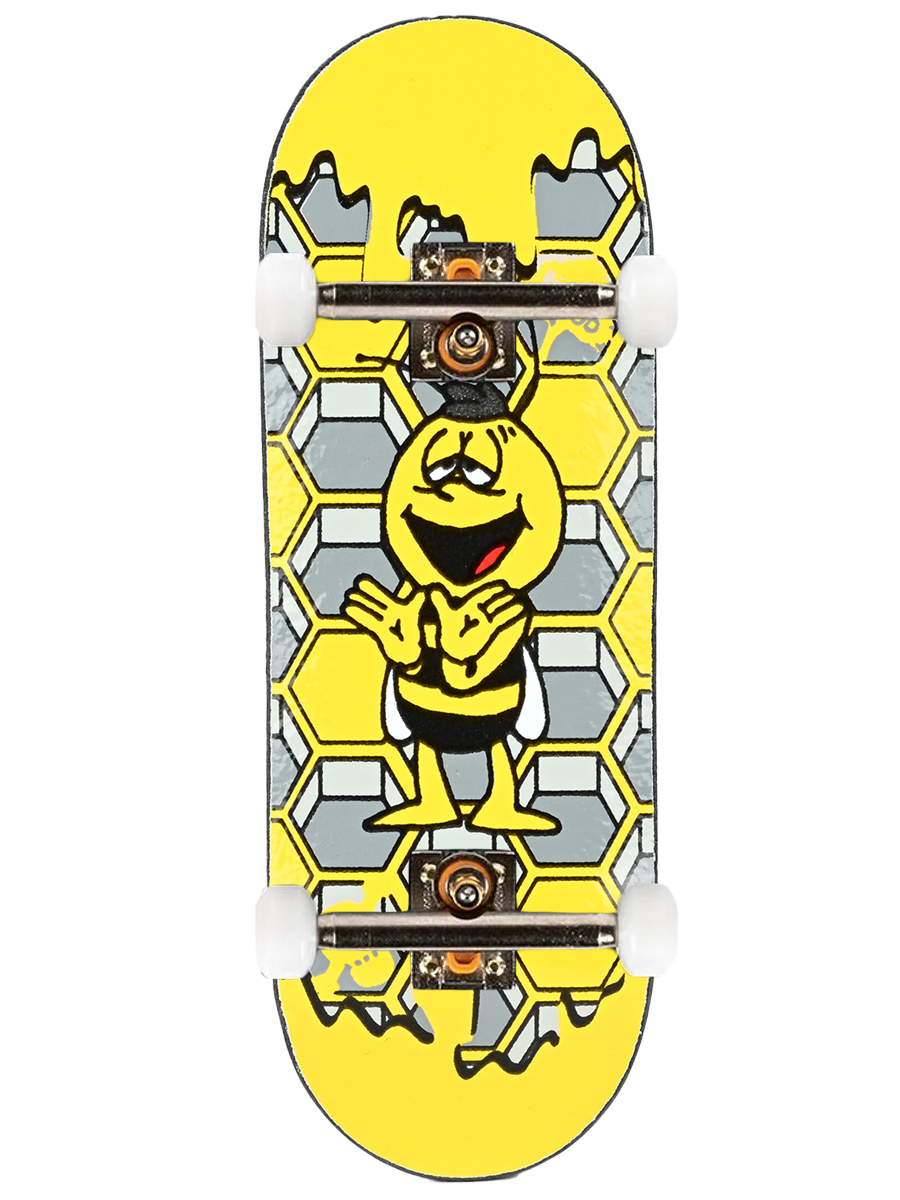 Berlinwood Fingerboard Complete - Professional Finger Skateboard with Wu Willi Deck - Perfect for Skateboarding Tricks, Practice & Fun at Home or Office