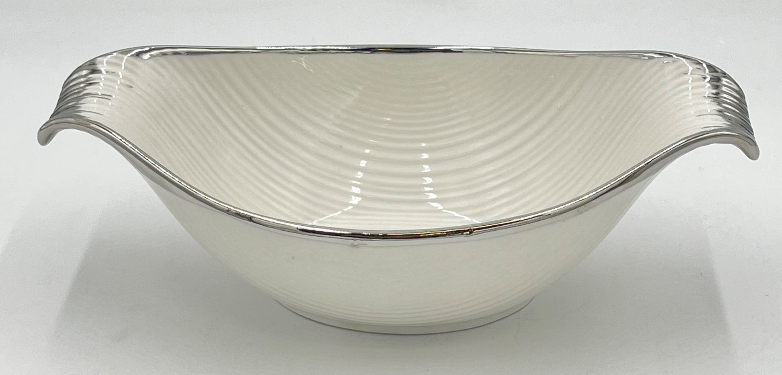 11.5x6.25x4.25 Inch Silver Design Decorative Bowl - Set of 48 for Party, Wedding, and Home Decor