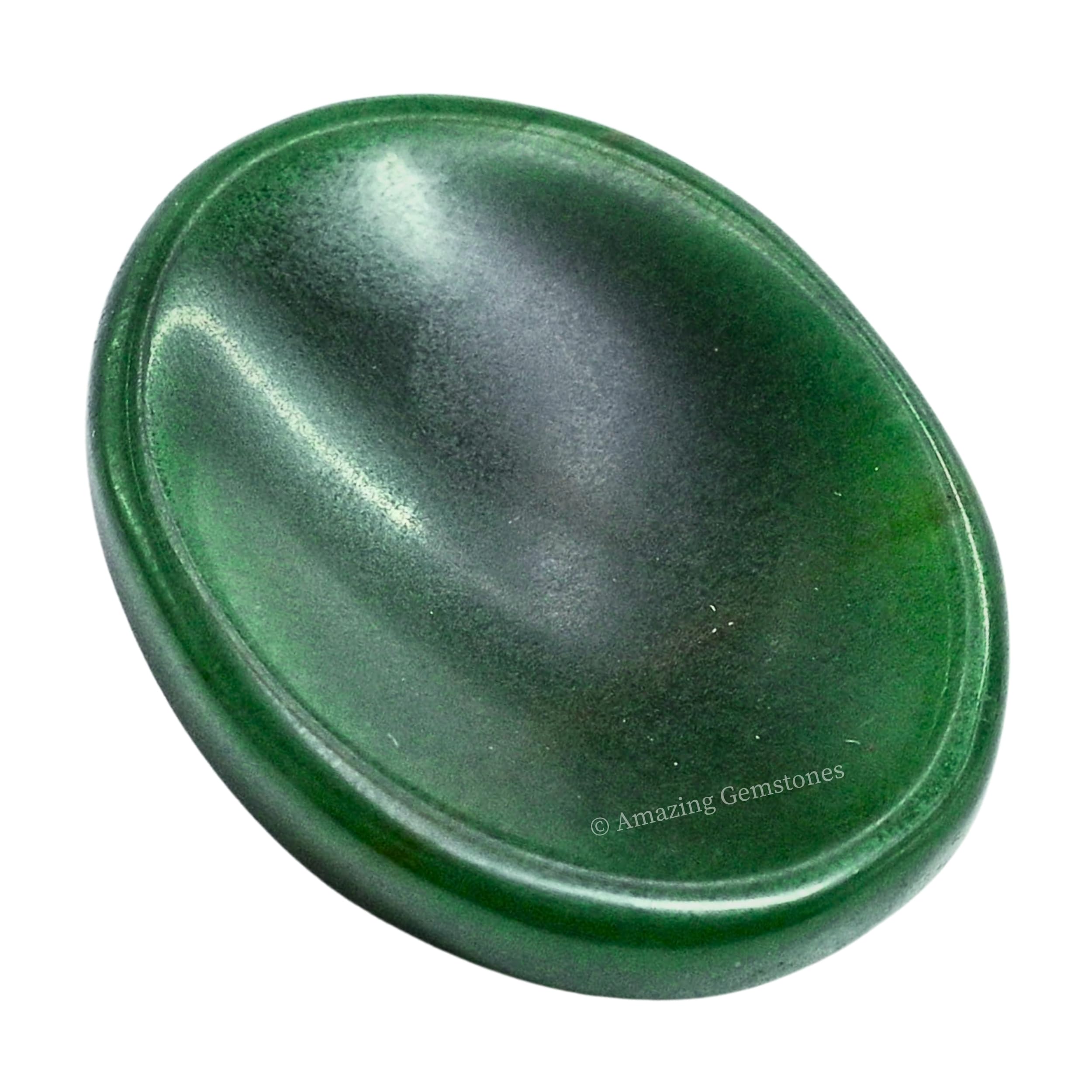 Green Jade Aventurine Worry Stone - Natural Healing Crystal for Stress Relief & Meditation - Anxiety Relief Gift for Women & Men - Perfect for Office Desk, Yoga Practice & Mindfulness Sessions
