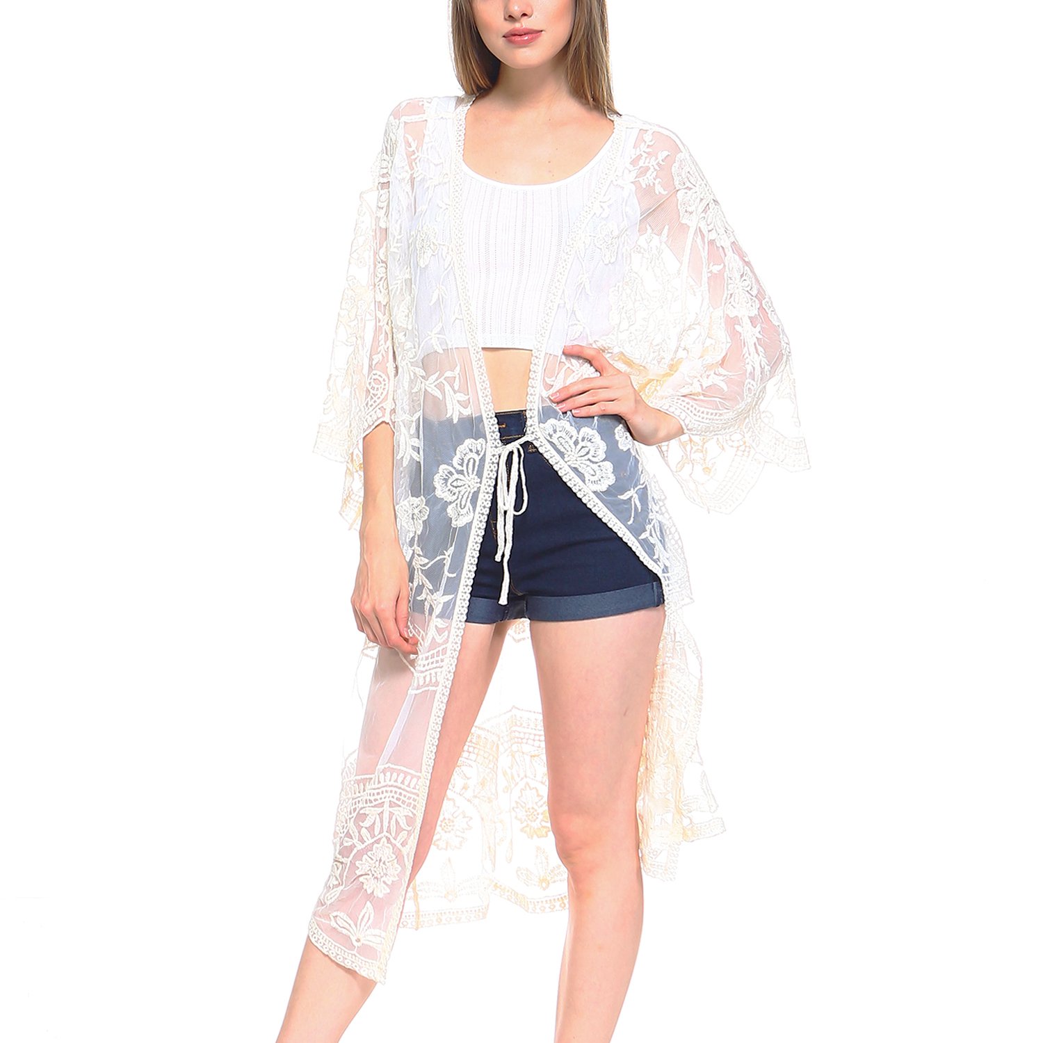 Stylish Women's Summer Beach Cover Up - Lightweight Draped Vest & Cardigan for Pool, Vacation & Outdoor Activities