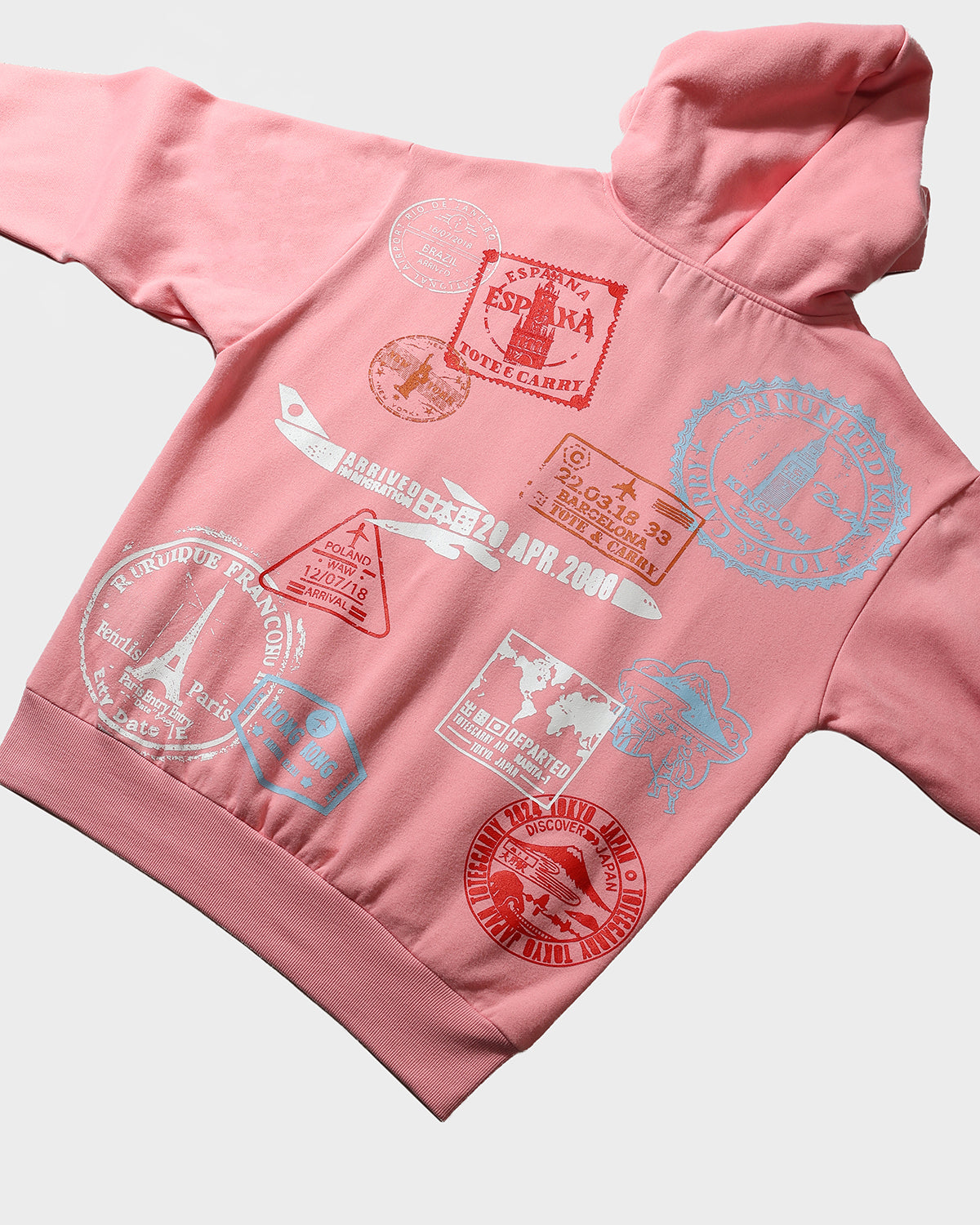 Globetrotter Pink Hoodie and Sweatshirt Set - Cozy Matching Outfit for Women | Perfect for Travel, Gym & Casual Wear