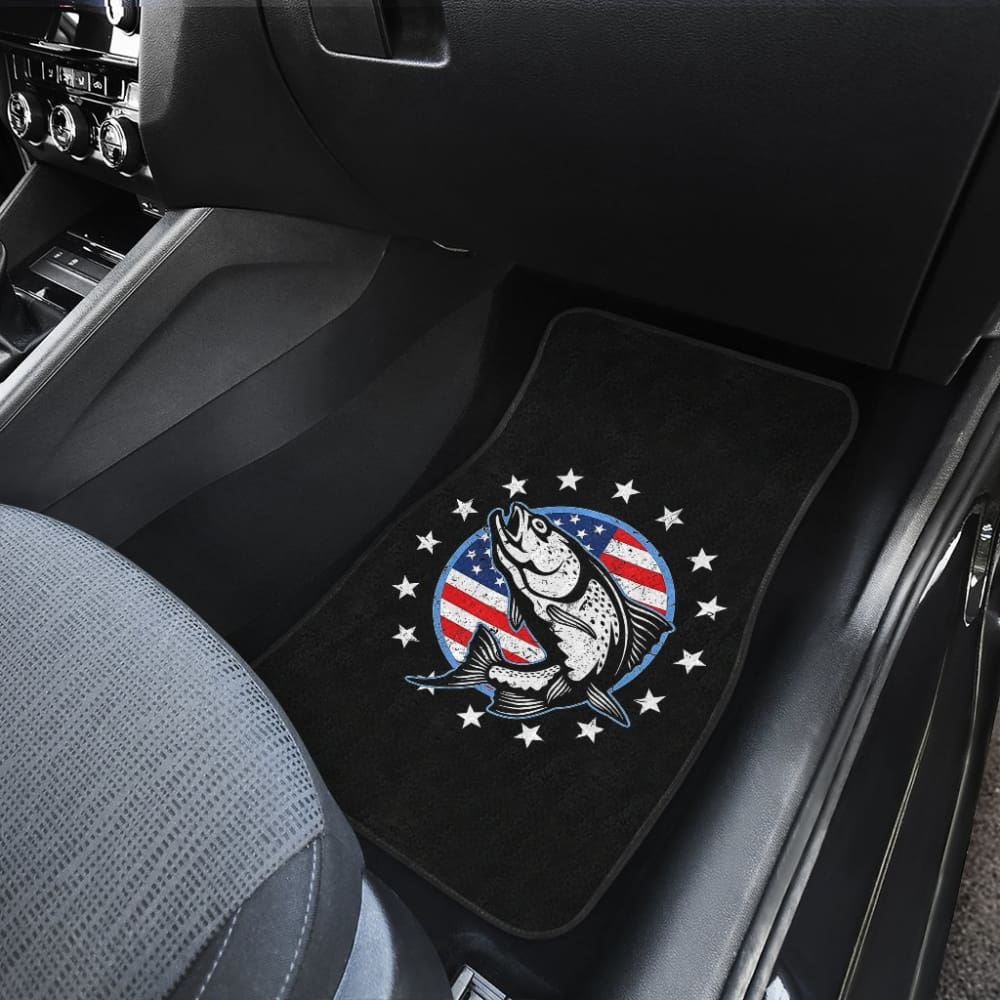 Premium Trout Fish Design Car Floor Mats for Fishing Enthusiasts - Non-Slip, Durable & Easy to Clean - Perfect for Trucks, SUVs & Outdoor Adventures