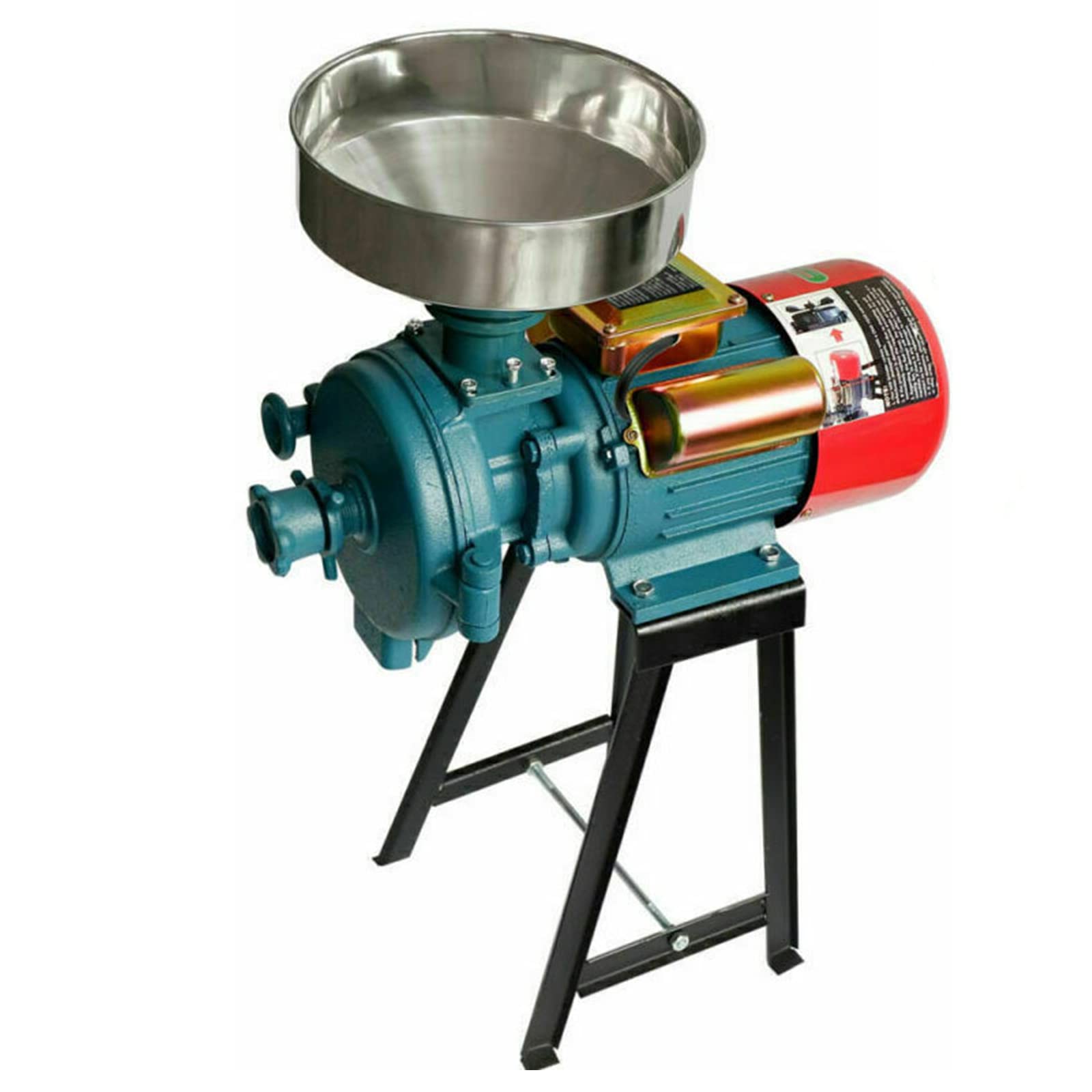 3000W Electric Grain Grinder Mill for Corn, Rice, Coffee & Wheat - 110V Commercial Powder Machine with Funnel - Perfect for Home Kitchens, Bakeries & Coffee Shops