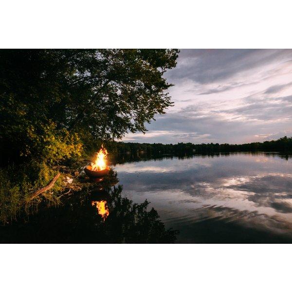 Stunning Manta Ray Fire Pit - Outdoor Patio & Backyard Fireplace for Cozy Gatherings & Camping - Durable Steel & Rust-Resistant Design