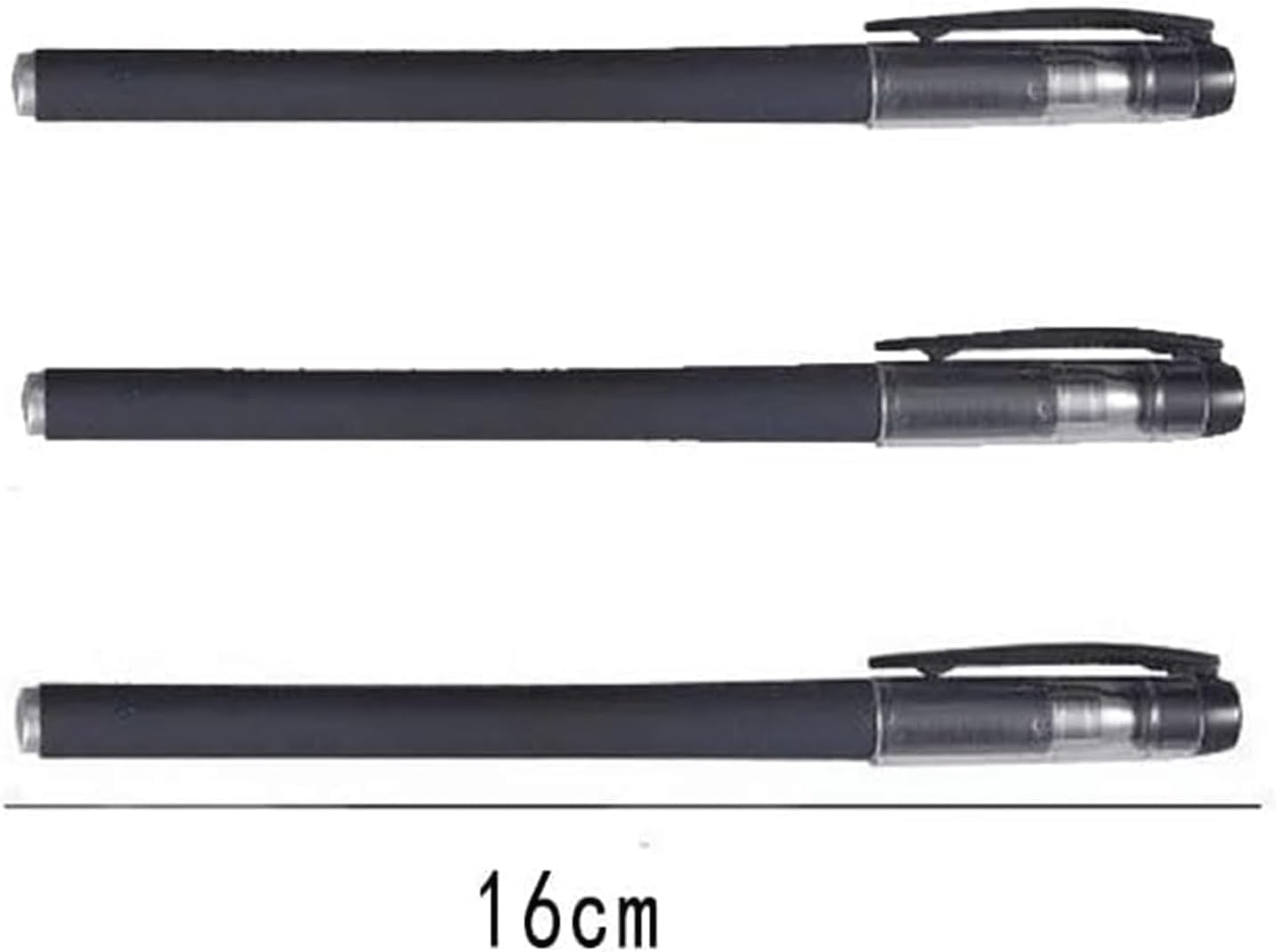 10-Pack Black Matte Gel Pens - 0.5mm Fine Point Ballpoint Pens with Quick-Drying Ink - Smooth Writing for Office, School & Art Projects - Perfect for Note Taking, Journaling & Creative Drawing