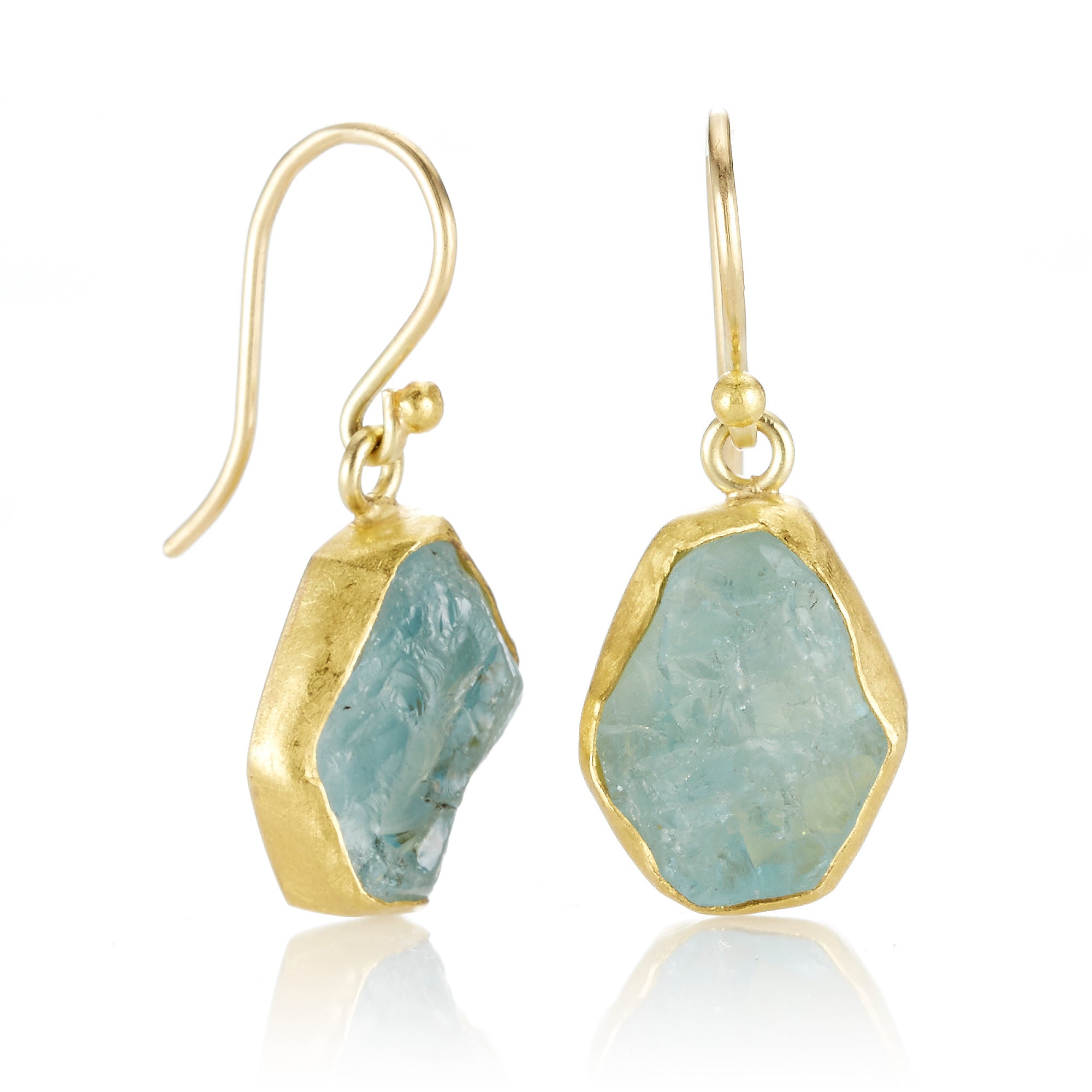 Elegant Aquamarine Crystal Drop Earrings for Women - Handmade Dangle Jewelry Gift for Bridesmaids, Wedding & Evening Parties