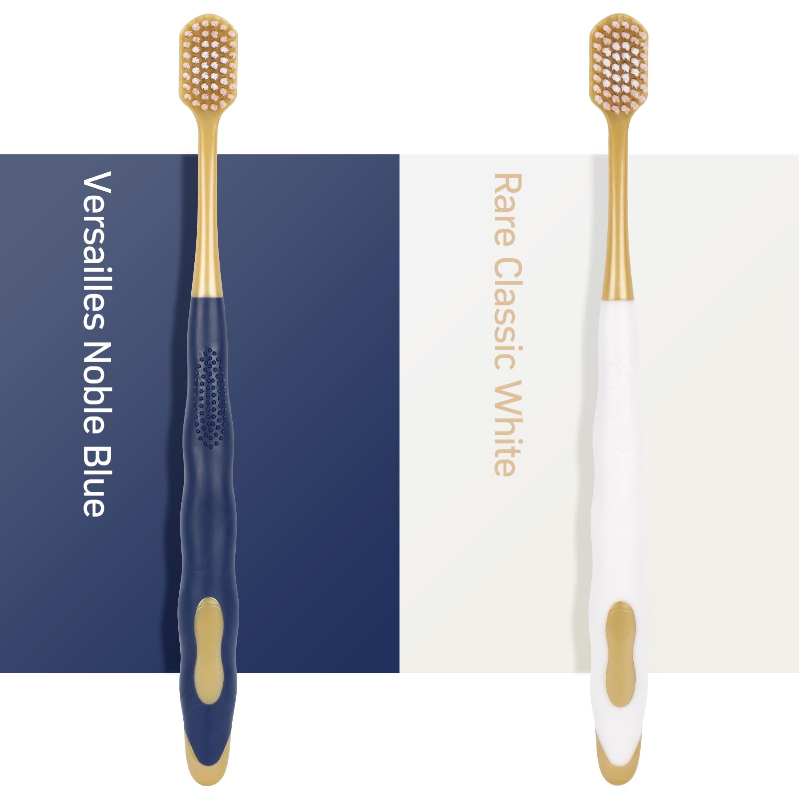 Ultra-Soft Bristle Adult Toothbrush for Sensitive Teeth & Gums - Wide Head Manual Toothbrush with Gentle Cleaning - 6 Pack for Daily Oral Care at Home & Travel