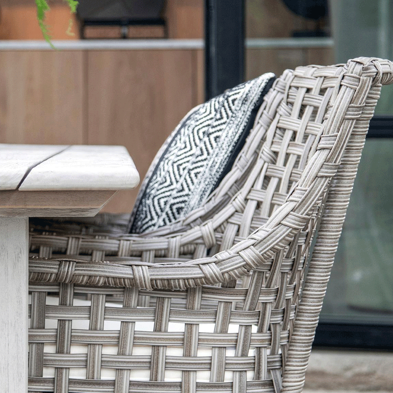 Artwood Malaga Outdoor Dining Chair - Weather-Resistant Patio Furniture for Garden, Poolside, and Backyard Dining - Comfortable & Durable Teak Wood Design