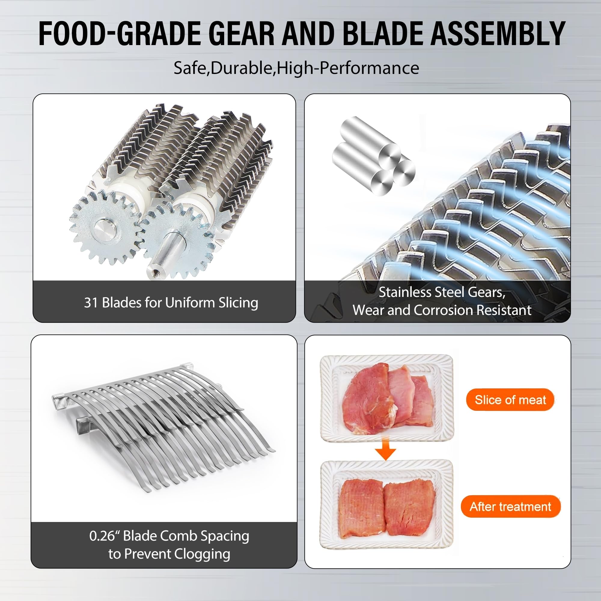 Premium Stainless Steel Manual Meat Tenderizer - Heavy Duty Meat Cuber Tool for Beef, Chicken, Pork | Perfect for Home Cooking, BBQ Grilling & Restaurant Use
