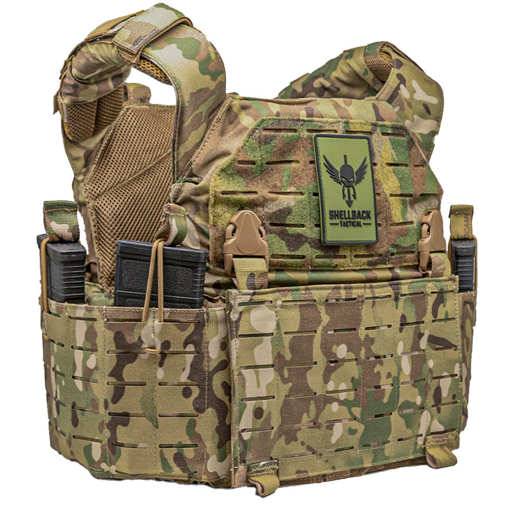 Shellback Tactical Rampage 2.0 Plate Carrier - Military Grade Body Armor Vest for Tactical & Combat Use - Adjustable MOLLE System - Perfect for Law Enforcement, Airsoft & Outdoor Activities