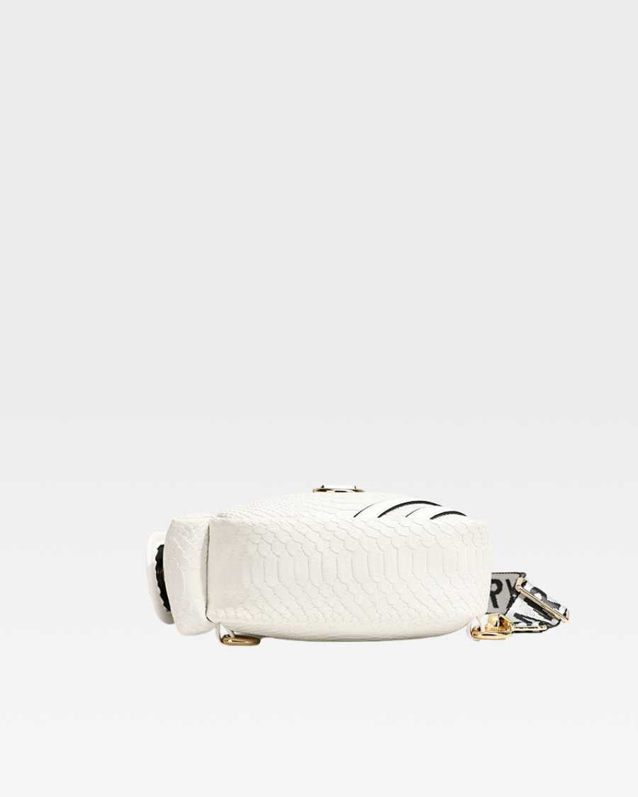 Apollo 1 White Tear Drop Crossbody Bag for Women - Fashionable Small Shoulder Purse for Everyday Use, Travel & Shopping