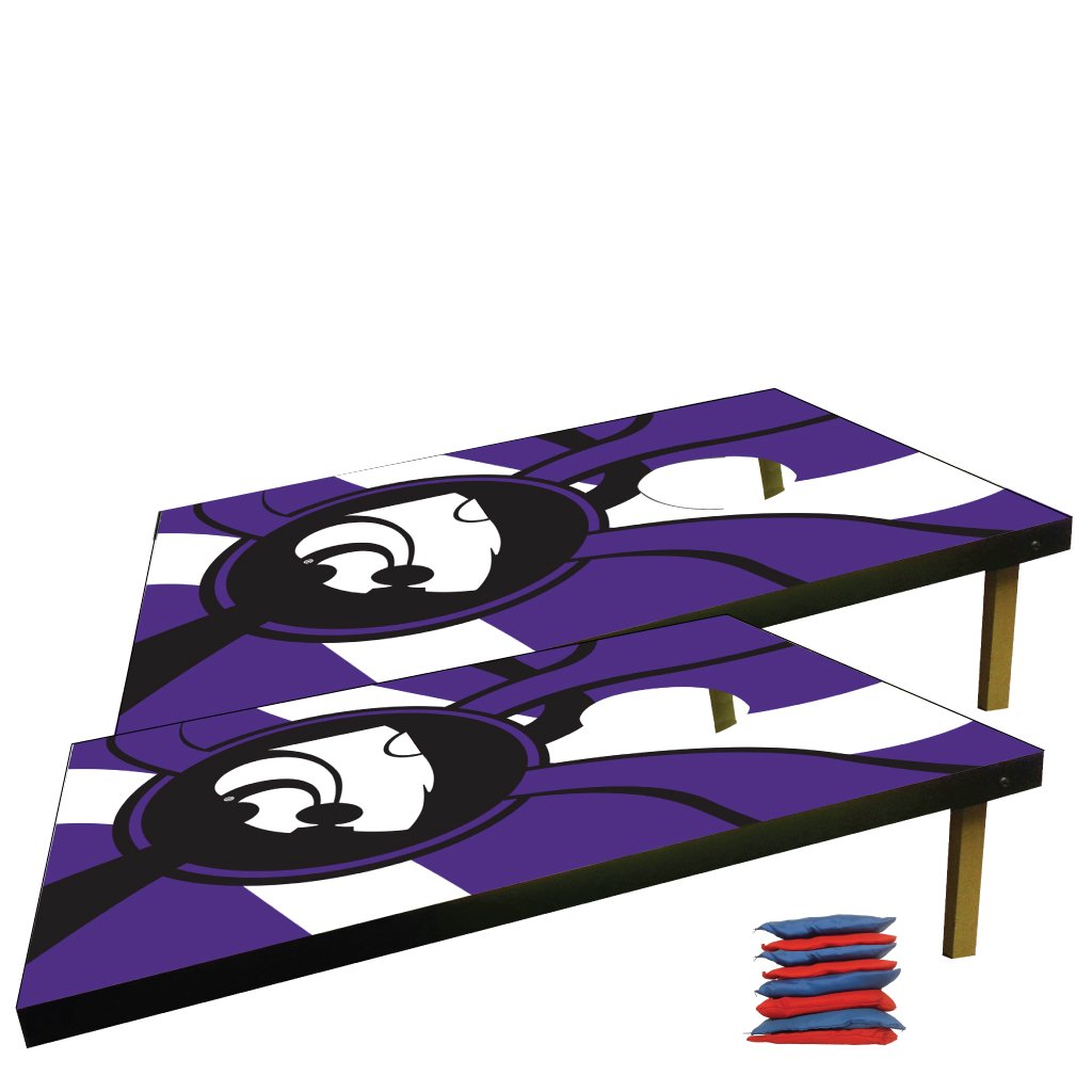 Kansas State University Cornhole Bag Toss Game - Premium Outdoor Tailgate & Backyard Fun for Fans