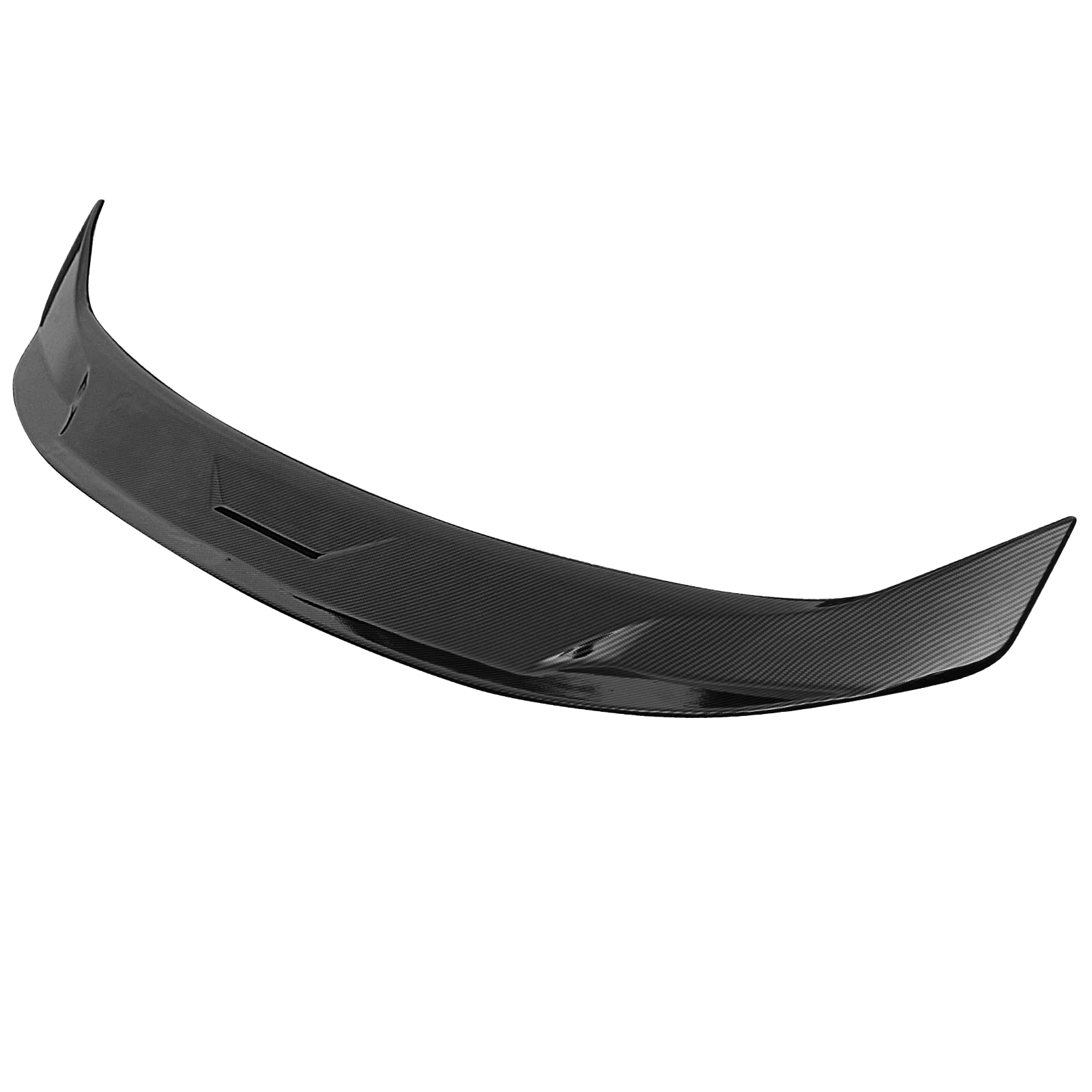 IKON MOTORSPORTS JDM Style ABS Plastic Trunk Spoiler for 2022-2025 Honda Civic Sedan 4-Door - Carbon Fiber Print Rear Tail Wing Lip | Enhances Aerodynamics & Sporty Look for Street Racing & Car Shows