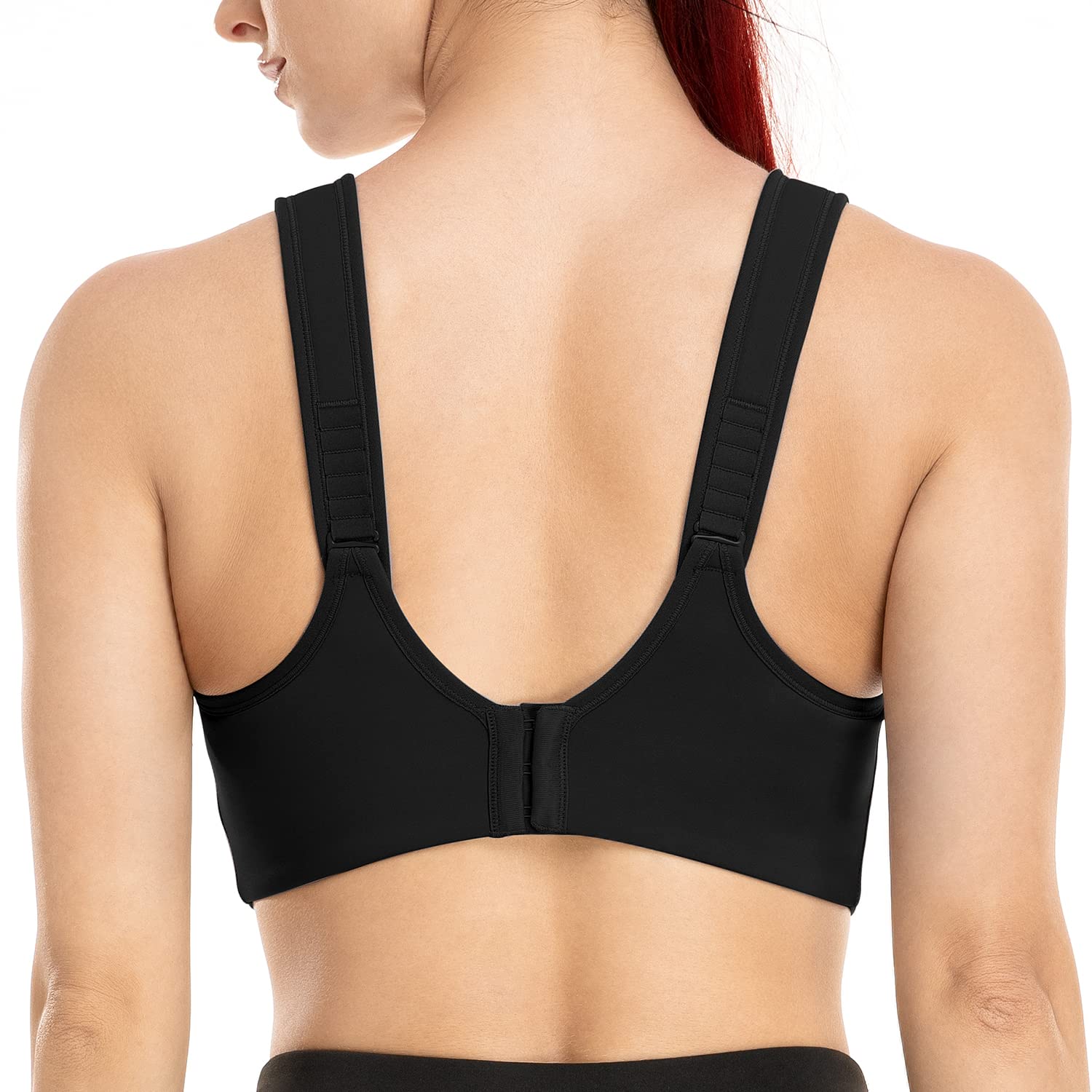 ZeroBound High Impact Sports Bras for Women - Full Coverage Support, Underwire, Padded, Adjustable Straps, Plus Size - Perfect for Running, Gym Workouts & High Intensity Training