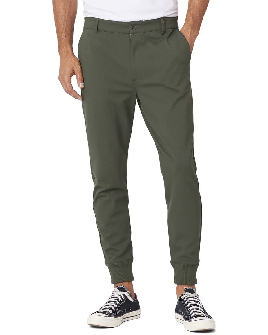 PAIGE Men's Elmwood Transcend Knit Tech Jogger Pants - Comfortable Stretch Athletic Pants for Workout, Running & Casual Wear