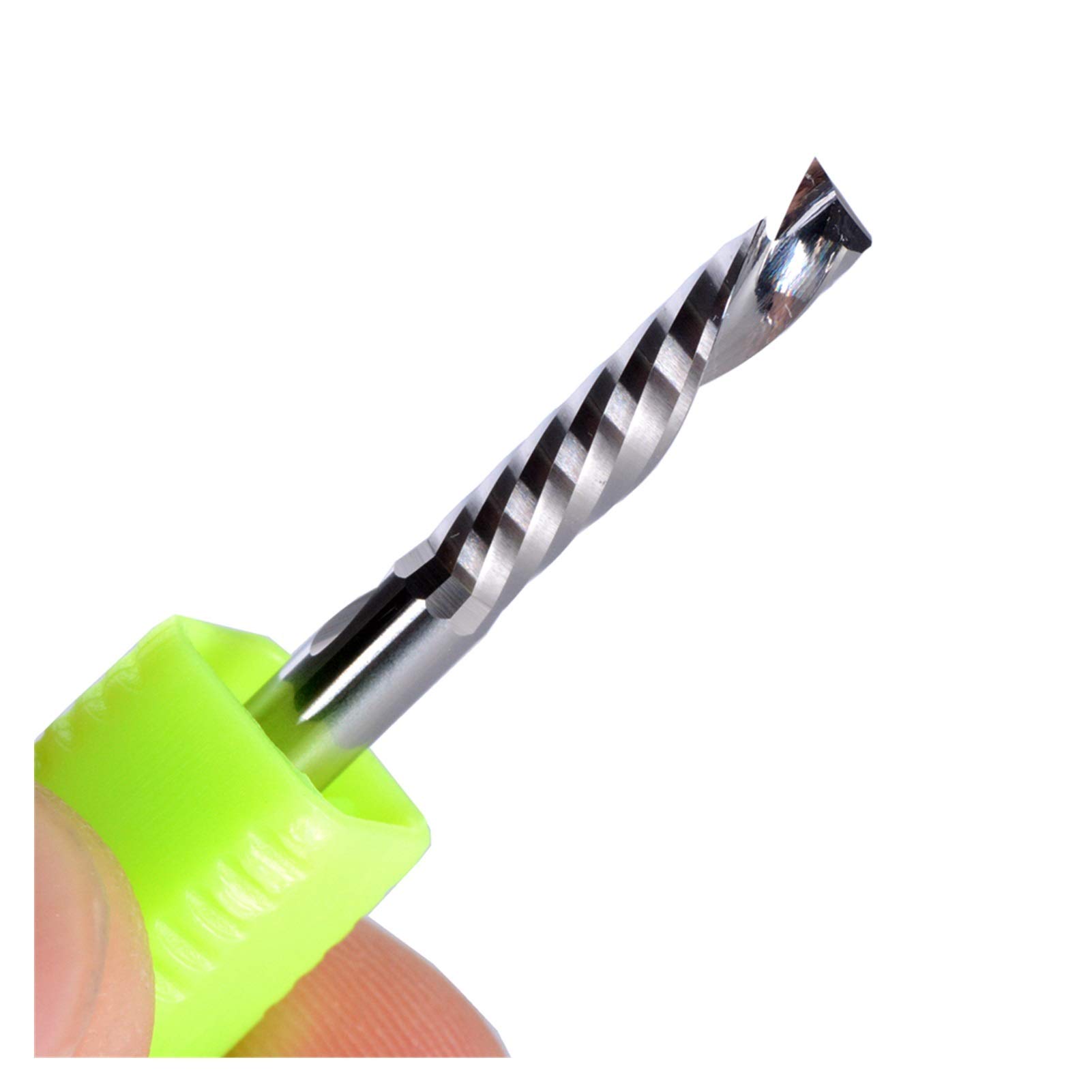 50PCS 3.175x12mm CNC Router Bits Set - Carbide Up & Down Cut Spiral End Mill for Wood, MDF, Plastic - Perfect for DIY Woodworking, Engraving & CNC Milling Projects