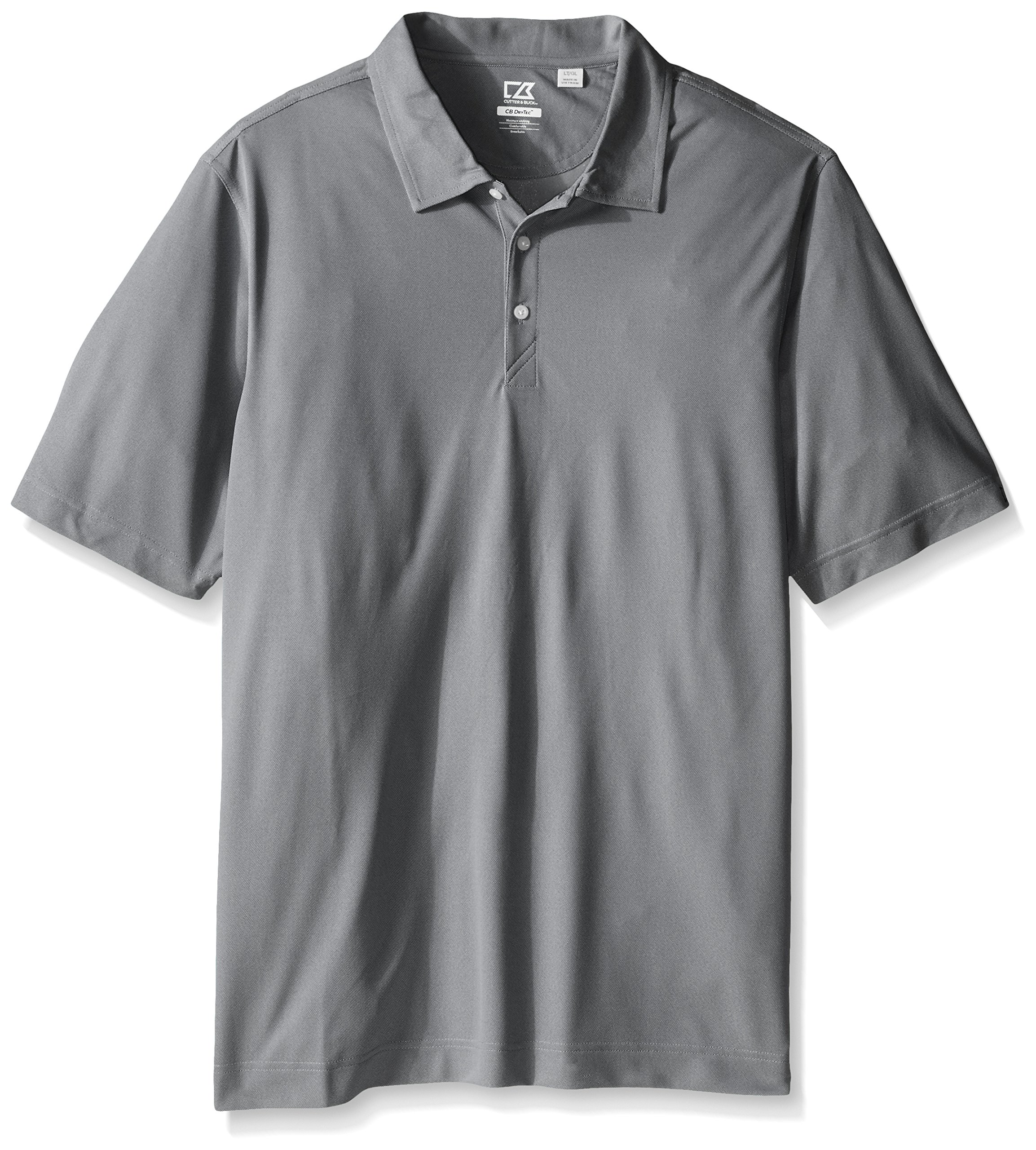 Cutter & Buck Men's Big & Tall CB Drytec Blaine Oxford Polo Shirt - Moisture-Wicking, Breathable for Golf, Work & Casual Wear