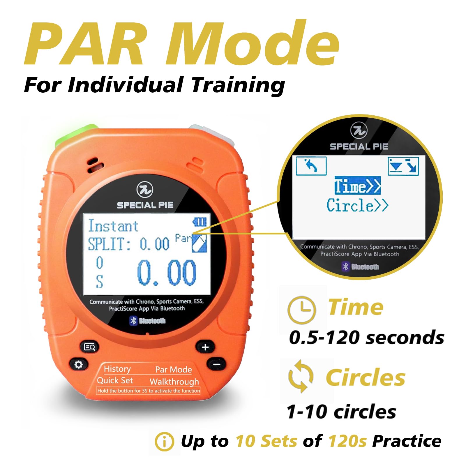 Professional Shot Timer for Firearms Training - Loud Buzzer Shooting Timer with Belt Clip | Perfect for USPSA, IPSC, IDPA Competitions & Range Practice | Improve Shooting Accuracy & Speed