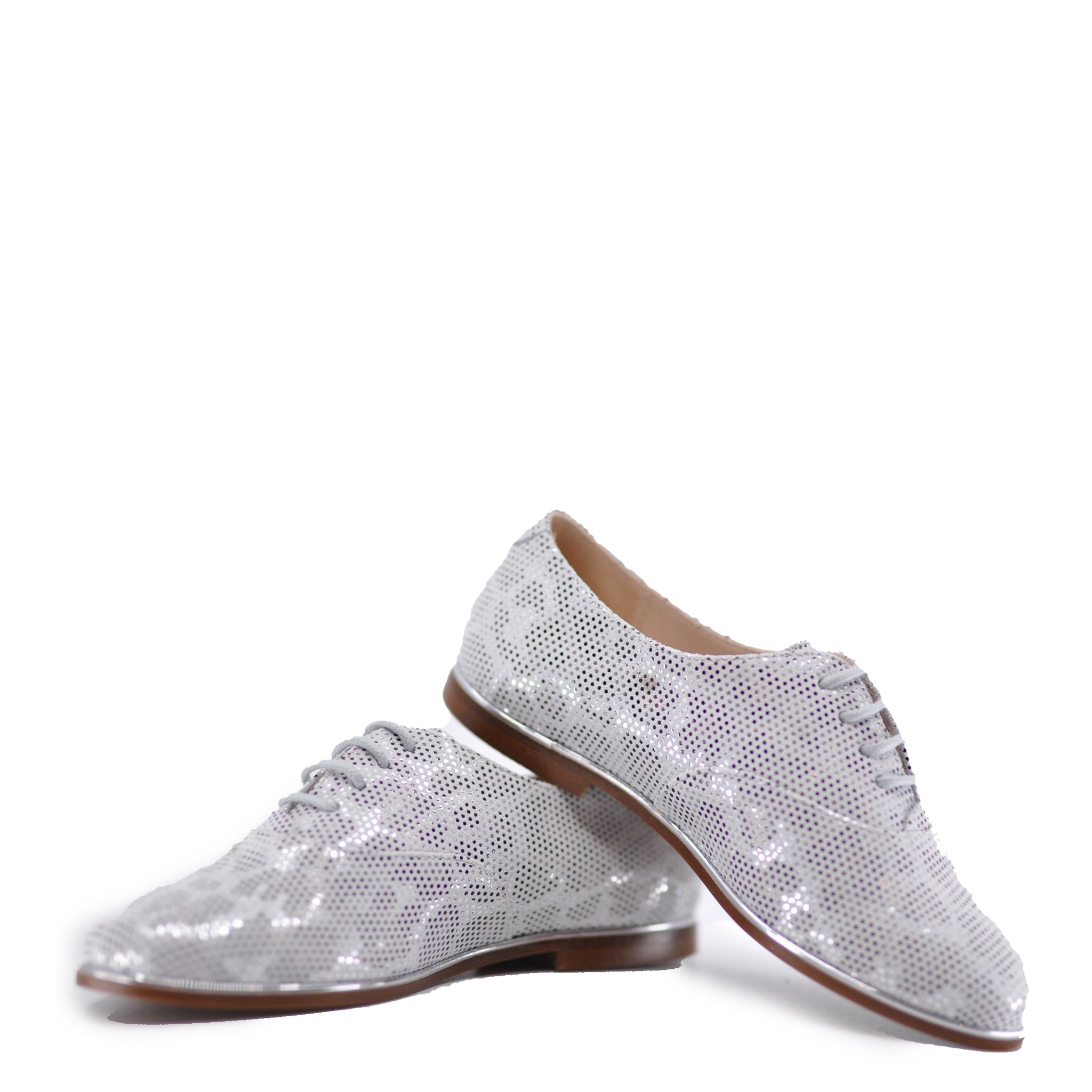 Beberlis Silver Leopard Print Lace Up Boots for Women - Stylish Fashion Ankle Booties for Party, Night Out & Casual Wear