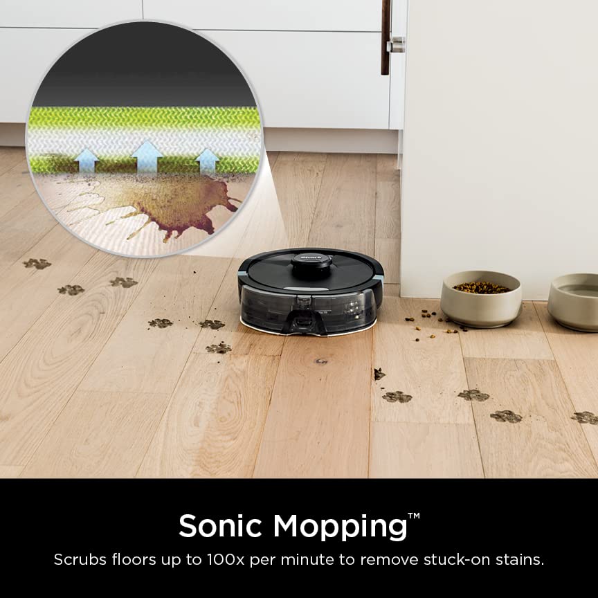 SHARK RV2620WD AI Ultra Robot Vacuum and Mop with Matrix Clean Navigation | CleanEdge Technology | Pet Hair, Carpets & Hard Floors | Alexa Compatible | Black/Mocha | Ideal for Home Cleaning & Smart Home Integration