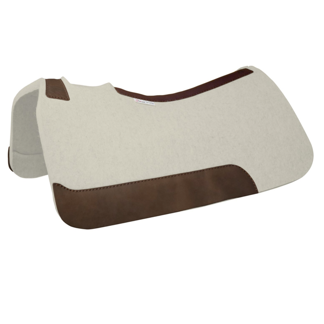 Premium 5-Star The Rancher Saddle Pad - Natural Leather with Cinch Cutout for Western Riding, Horse Training & Ranch Work | Comfortable & Durable Equestrian Gear