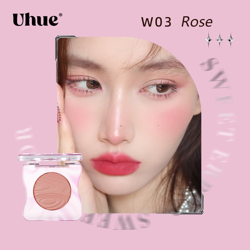 UHUE Paradise Emotion Box Blush - Soft Matte Cream Blush for Natural Flush | Vegan & Cruelty-Free Makeup | Perfect for Everyday Wear & Special Occasions