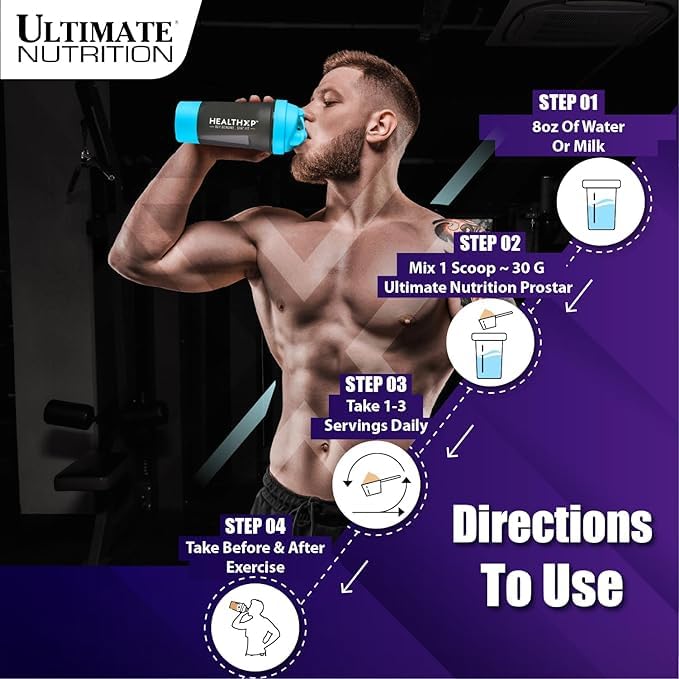 Ultimate Nutrition PROSTAR 100% Whey Protein Powder - Low Carb, Keto Friendly, 80 Servings, Vanilla Crème, 5.28 lbs - Muscle Recovery & Post-Workout Shake for Athletes & Fitness Enthusiasts