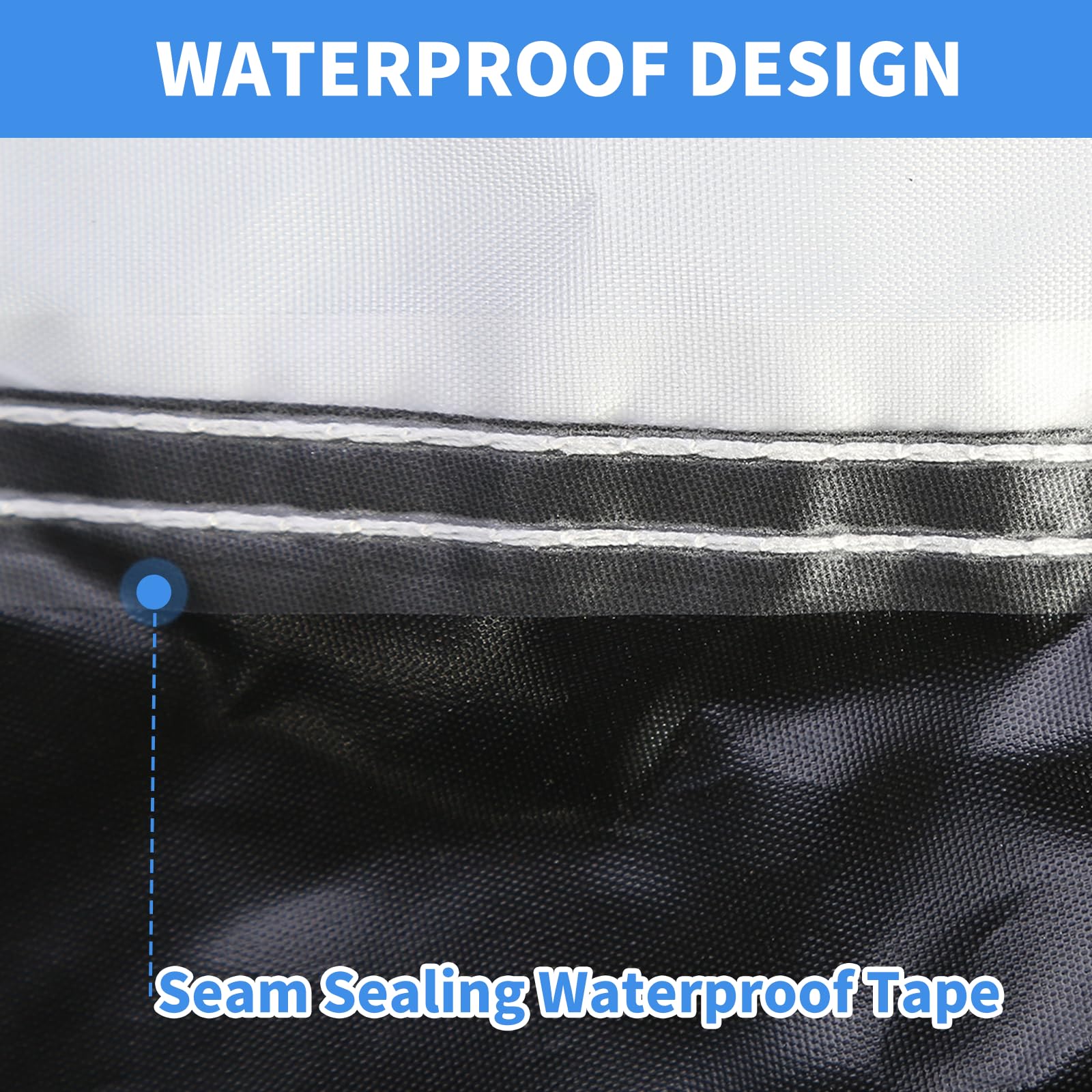 Waterproof All-Weather Car Cover for Outdoor Protection - Rain, Sun & Snow Resistant with PU Sealed Tape - Universal Fit for Sedans (201