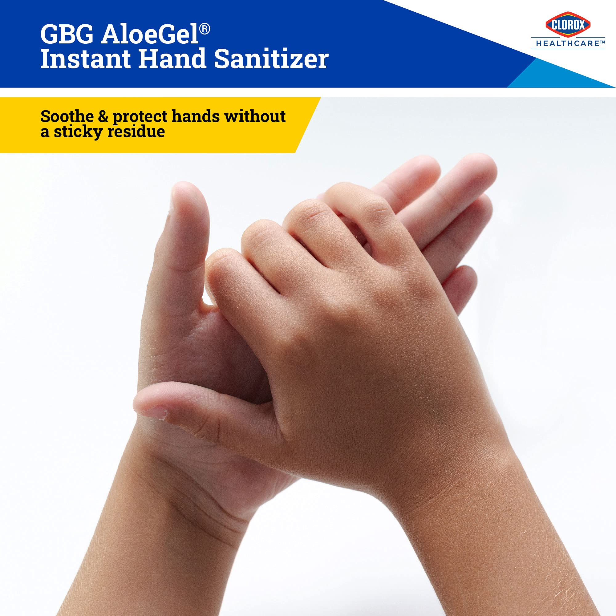 Clorox Healthcare GBG AloeGel Hand Sanitizer Refill Bag in Box - 27 oz (798 ml) | 12-Pack Alcohol-Based Sanitizing Gel with Aloe Vera | Ideal for Hospitals, Schools, Offices & Public Spaces