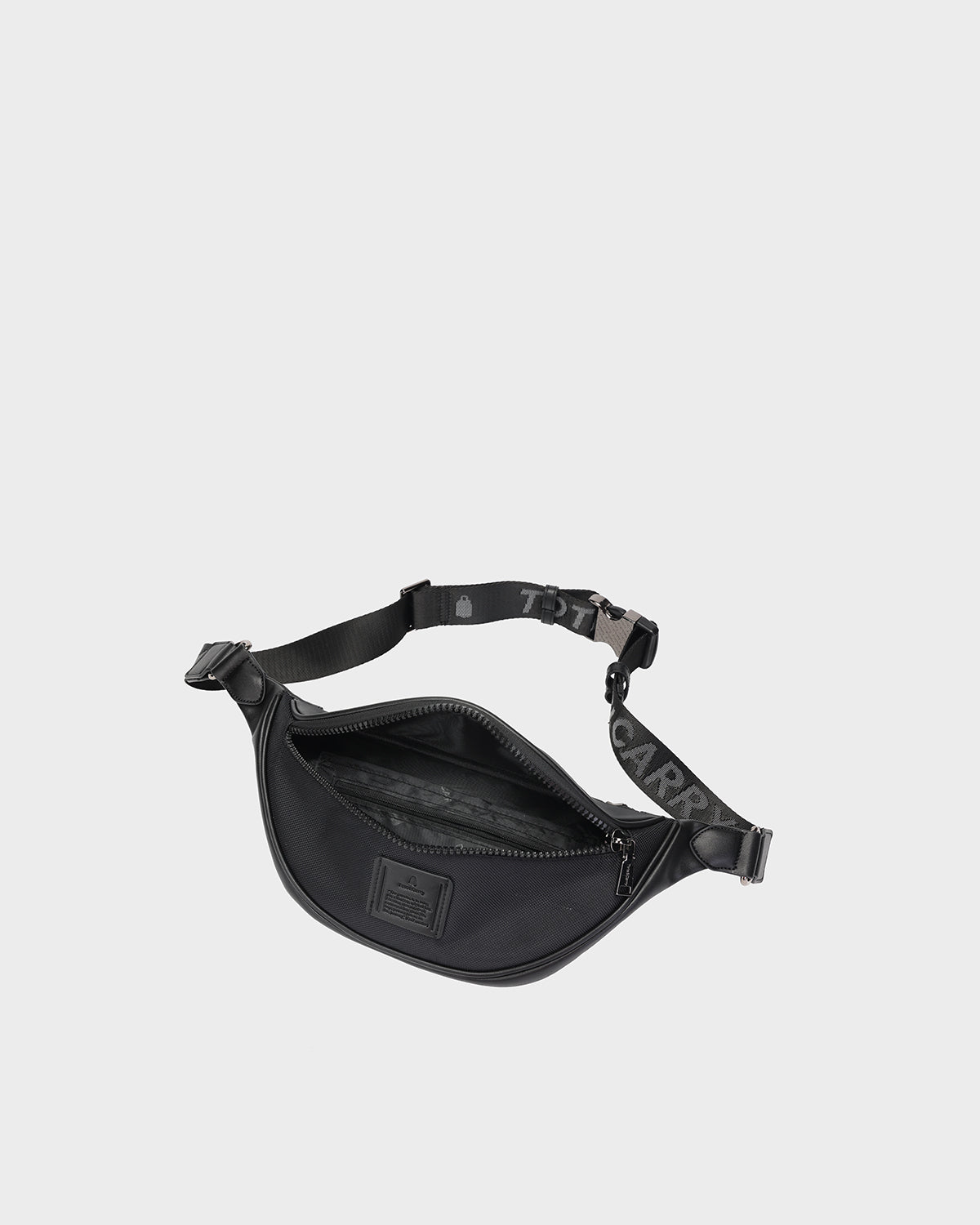 Eclipse Nylon Fanny Pack Black - Water-Resistant Waist Bag for Travel, Hiking & Outdoor Activities