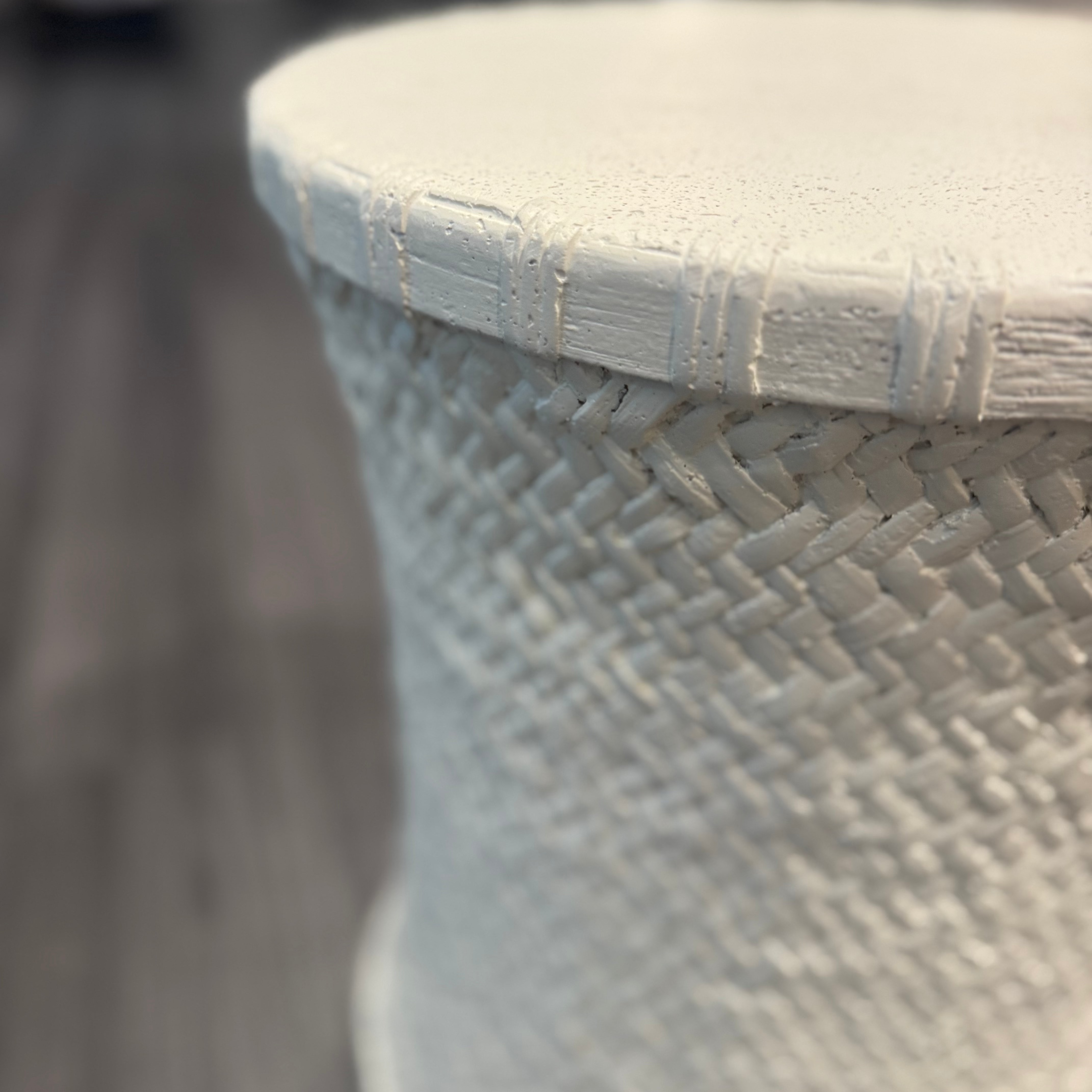 Bridgetta Stool Off White - Modern Accent Stool for Living Room, Bedroom & Office - Versatile Seating & Side Table - Durable & Stylish Home Decor