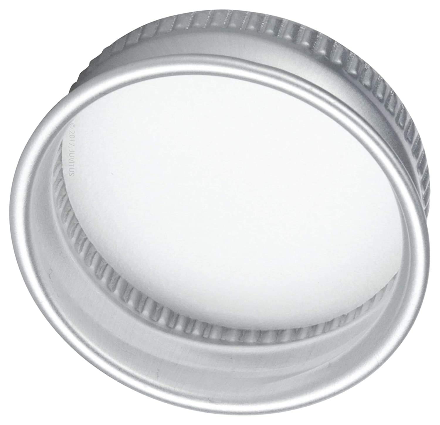 2 oz Frosted Clear Glass Boston Round Bottles with Silver Screw Caps (6 Pack) - Includes Free Funnel - Perfect for Essential Oils, DIY Beauty Products & Craft Storage
