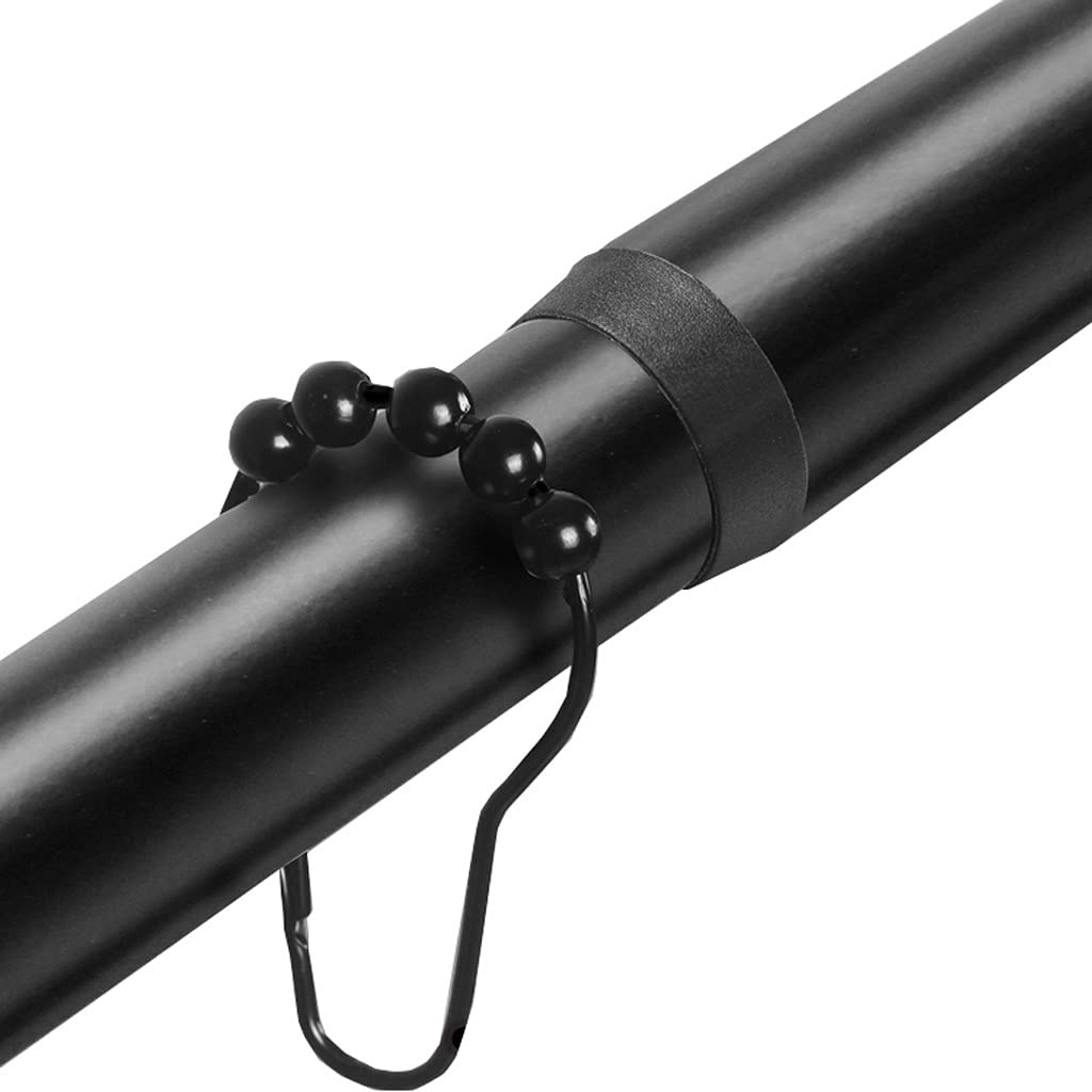 **Adjustable Telescoping Spring Tension Curtain Rod 60-102 Inches, Blackout Door & Shower Rod with Gold Finish for Bedroom, Living Room & Bathroom**