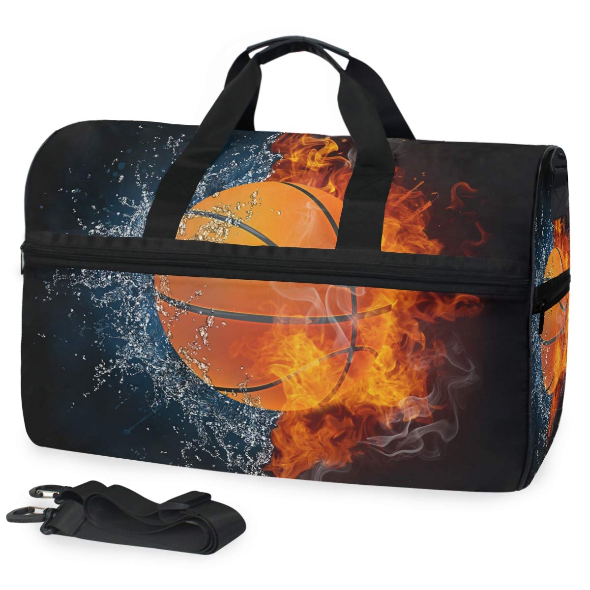 Best Sports Basketball Travel Duffel Bag for Women & Men - Large Gym Bag with Shoe Compartment - Perfect for Overnight Trips, Weekend Getaways, and Gym Workouts